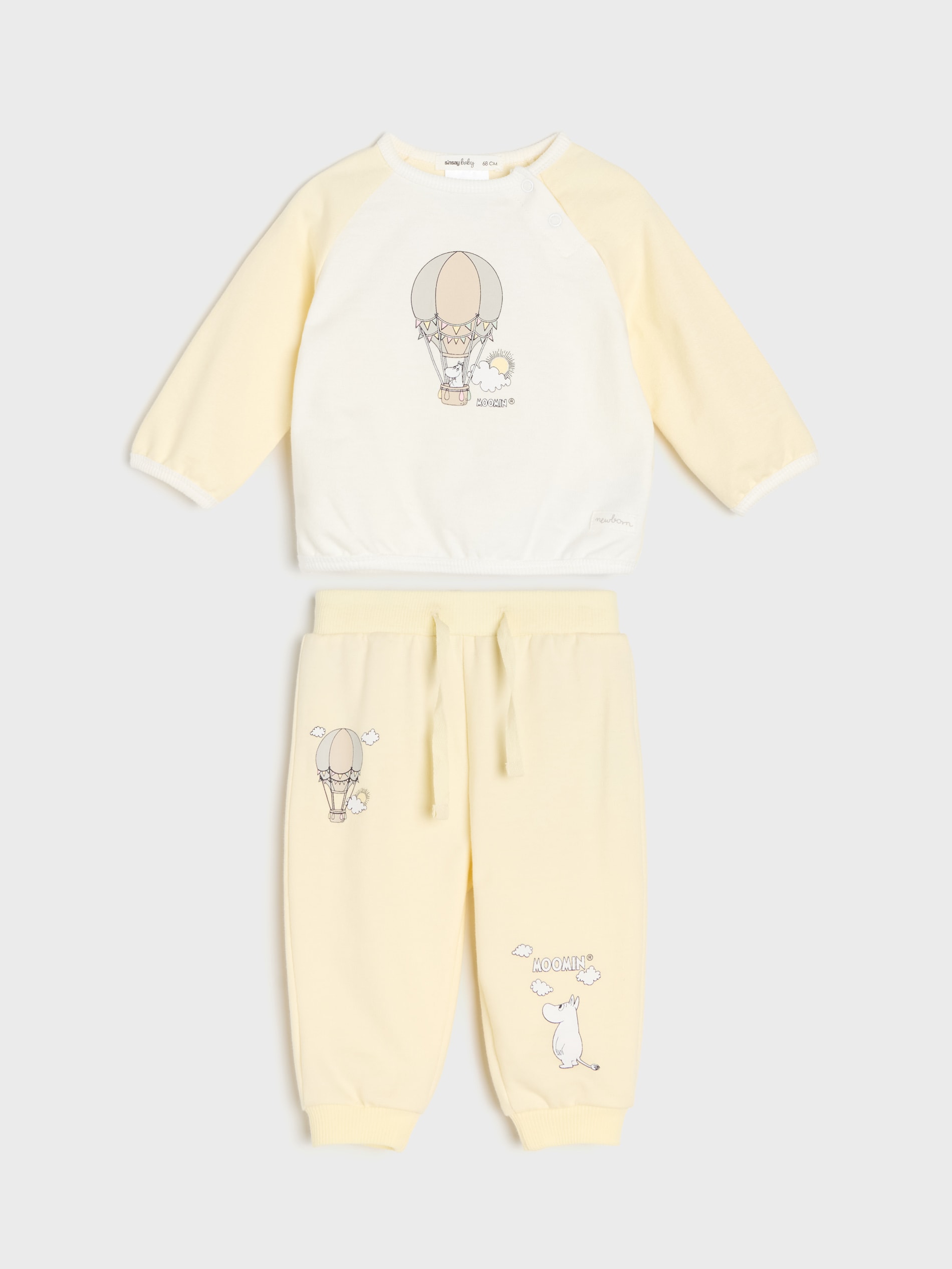 Bawełniany komplet: bluza i spodnie Moomin