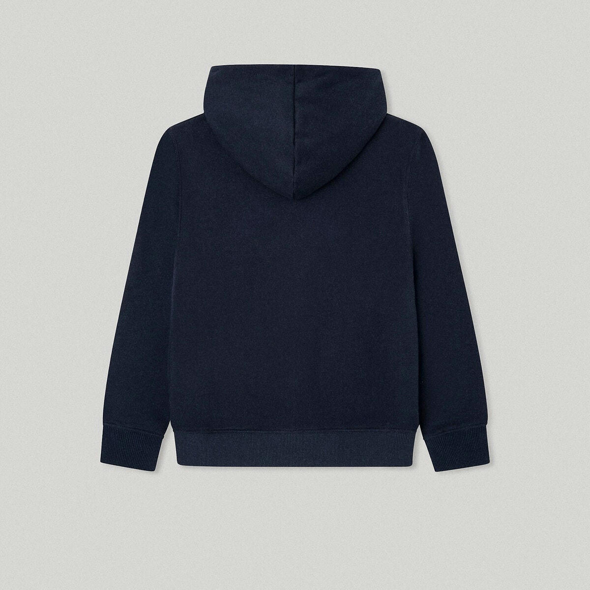 Sweat zippé à capuche en coton gratté