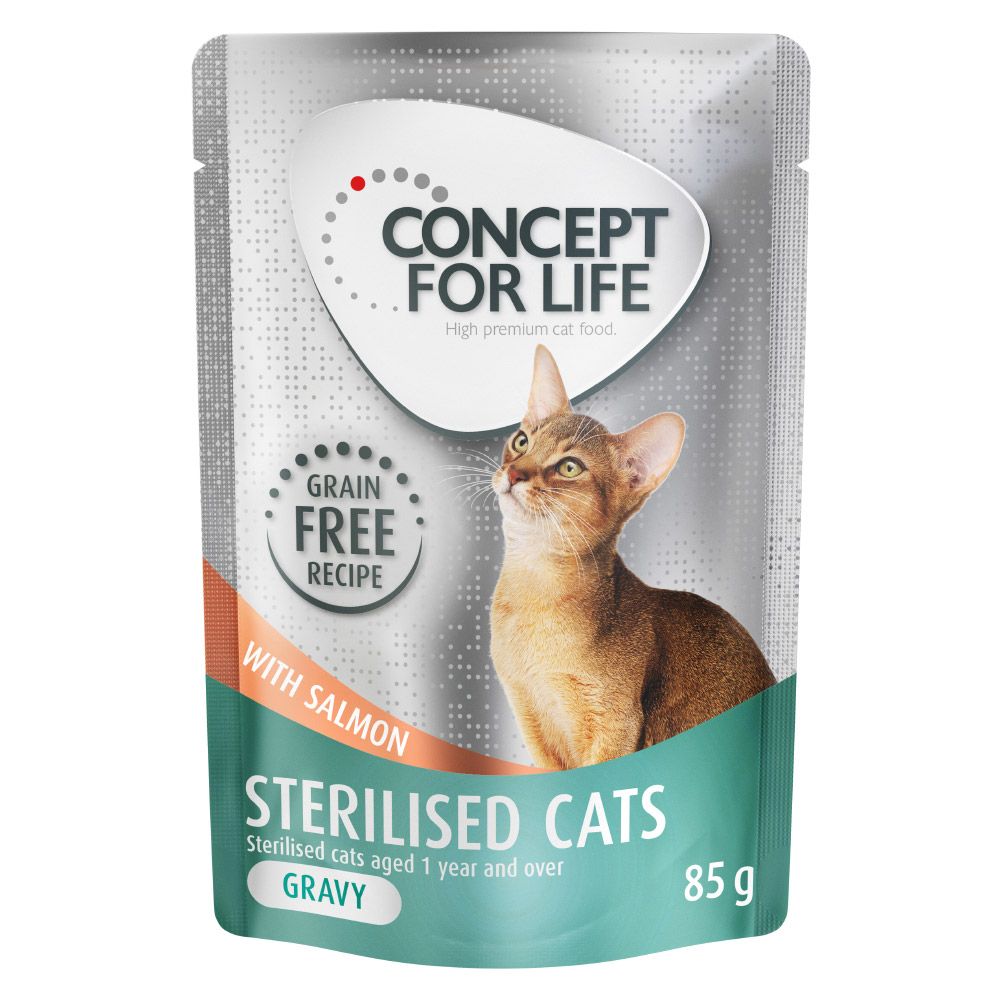 Concept for Life Sterilised Cats Salmon Grain-Free - in Gravy