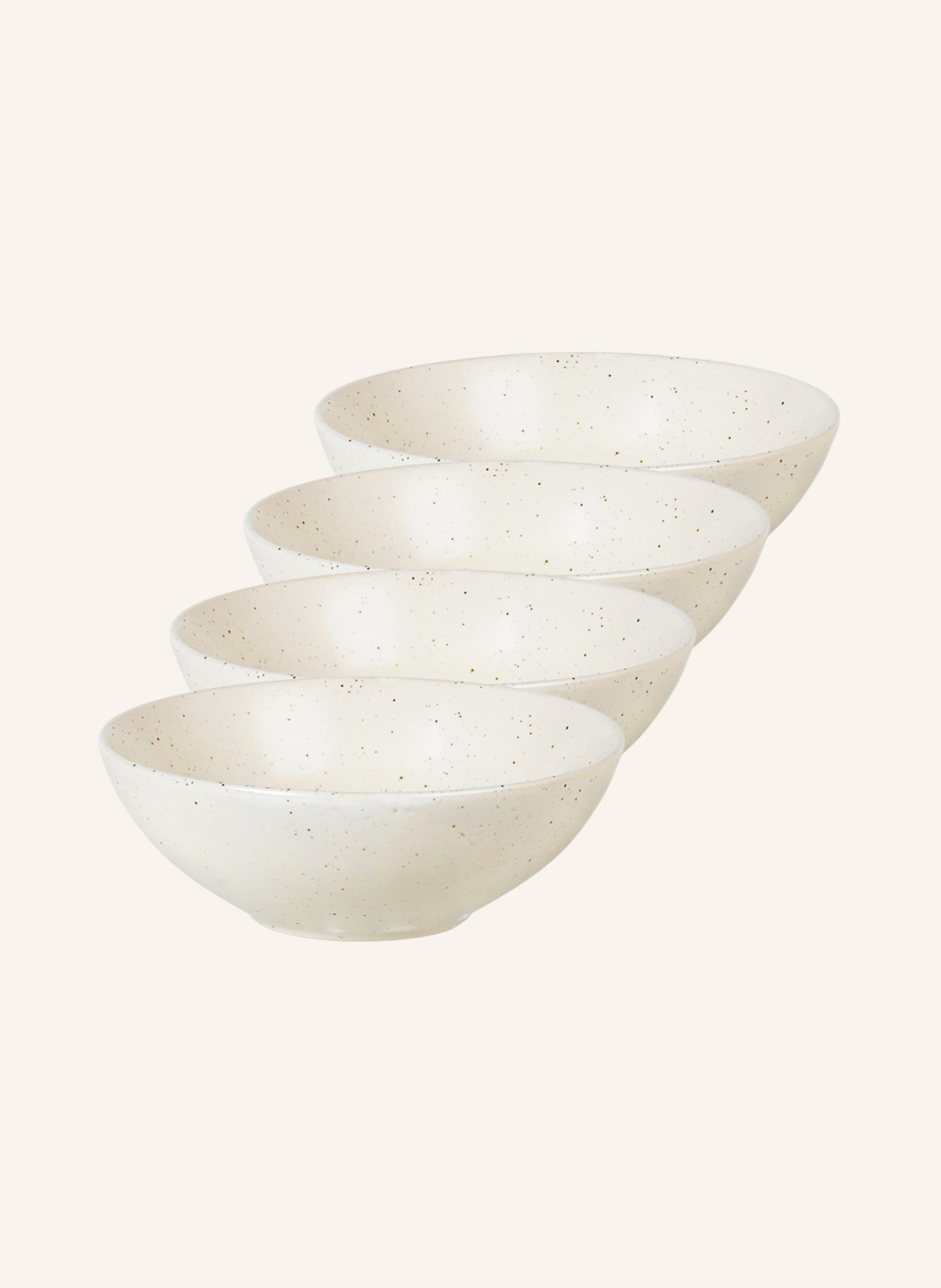 BROSTE COPENHAGEN 4er-Set Schalen NORDIC VANILLA