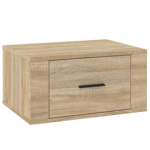 NNEVL Wall-mounted Bedside Cabinets 2 pcs Sonoma Oak 50x36x25 cm