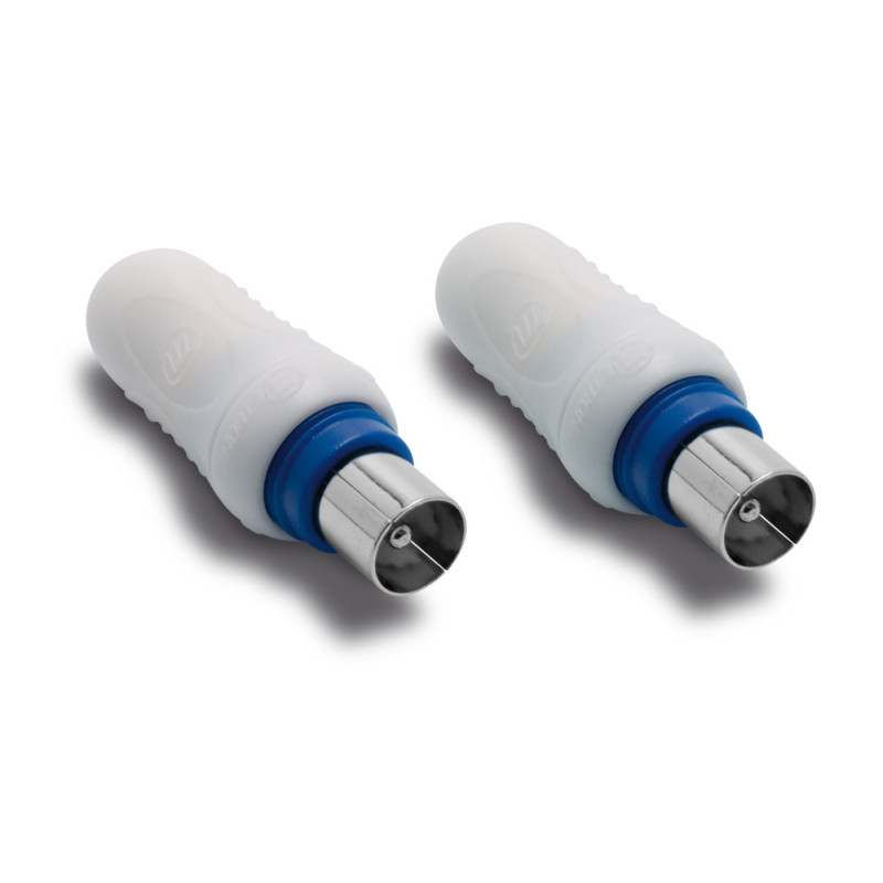 Fiche blindée TV mâle - mâle Ø 9,52 mm 2 pièces
