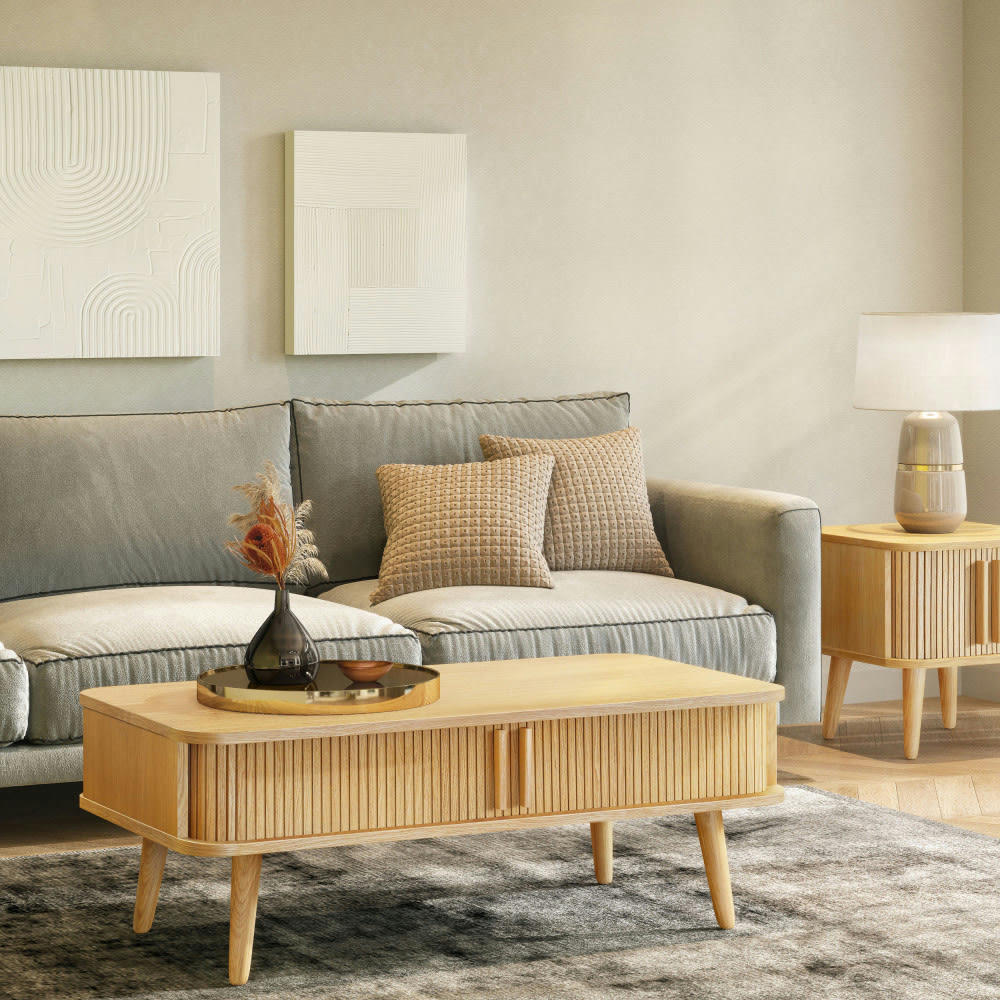 ROVE - Table basse en bois clair