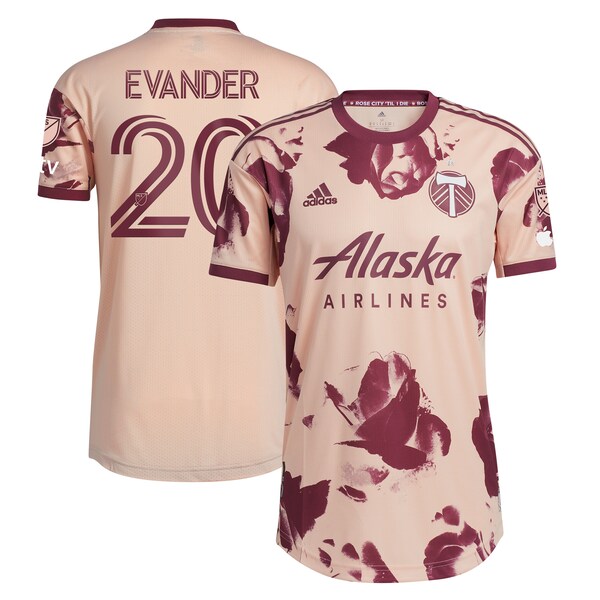 Evander Portland Timbers adidas 2024 Heritage Rose Kit Authentic Player Jersey - Pink