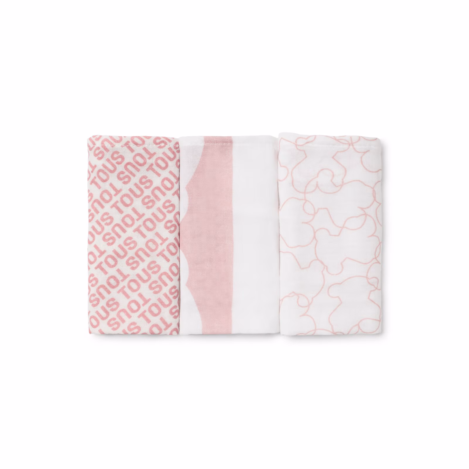 Muselina pack de 3 MMuse rosa