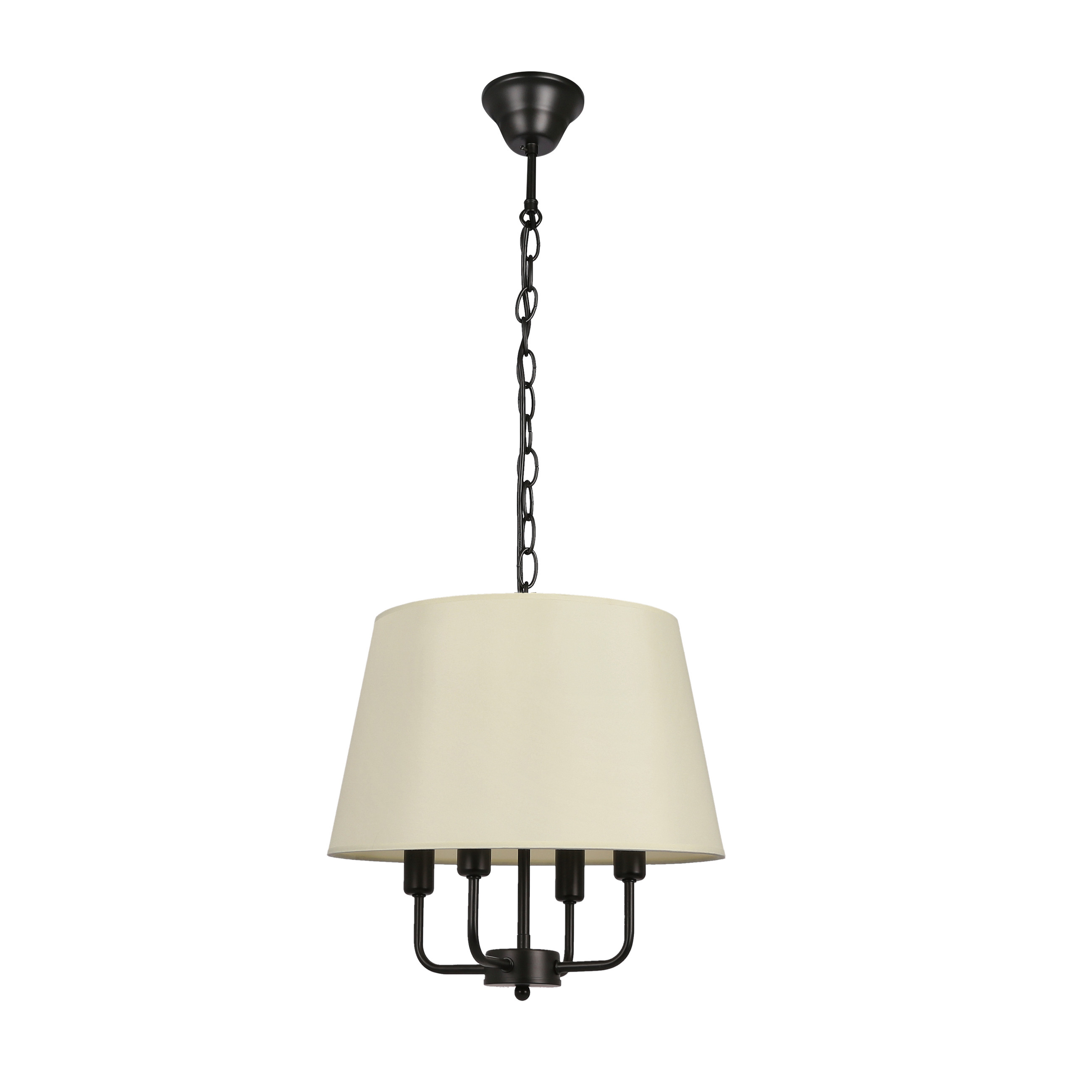 Lampa wisząca czarna-ecru PASTERI 4xE14x40W wym: 110x37x37 cm Candellux