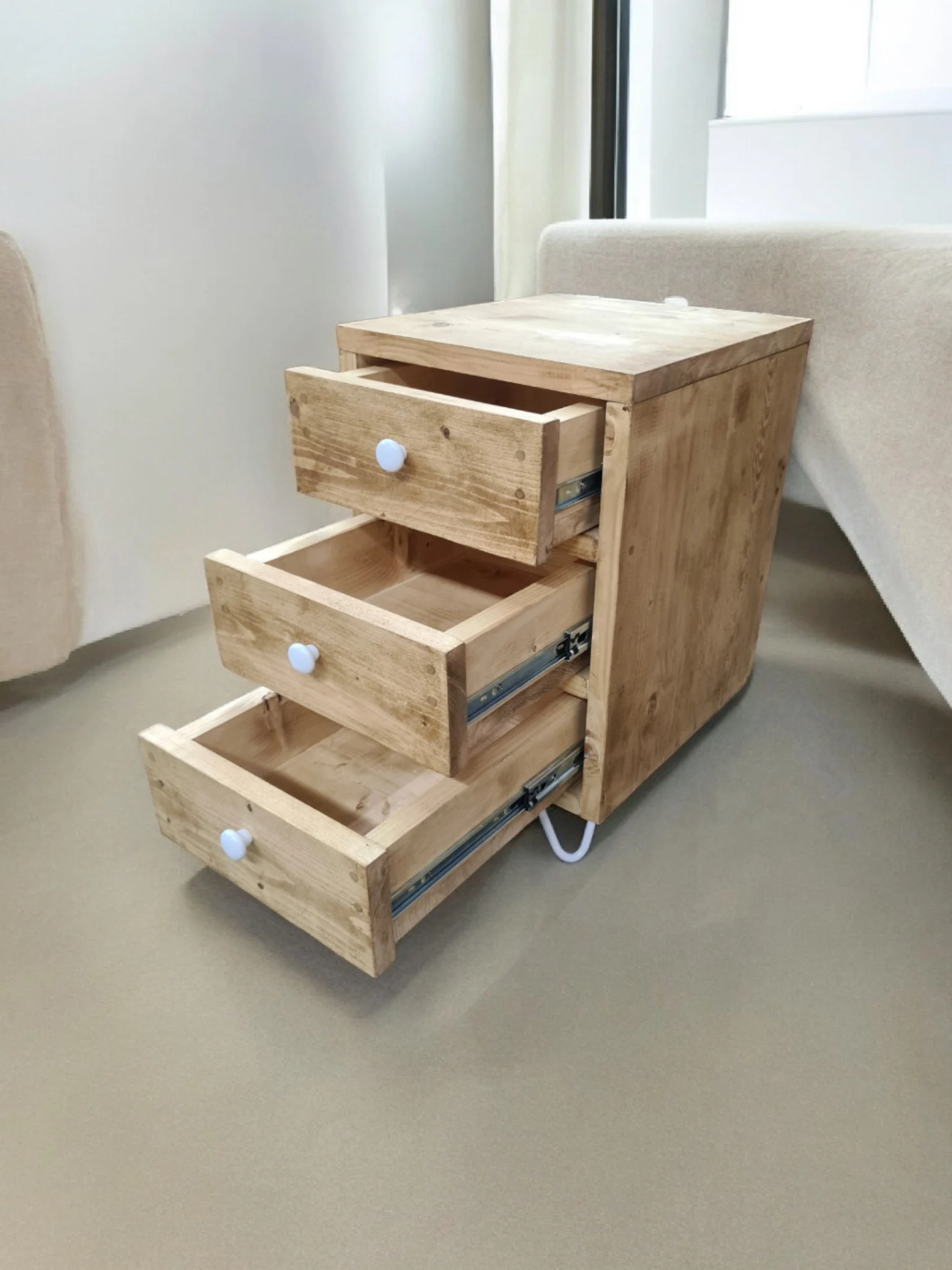 Rustic Reclaimed Wood Chest of Drawers: Farmhouse Filing Cabinet
