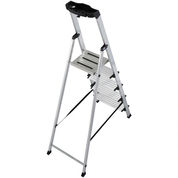Stufen-Stehleiter »MONTO Sepuro«, 5 Sprossen, Aluminium