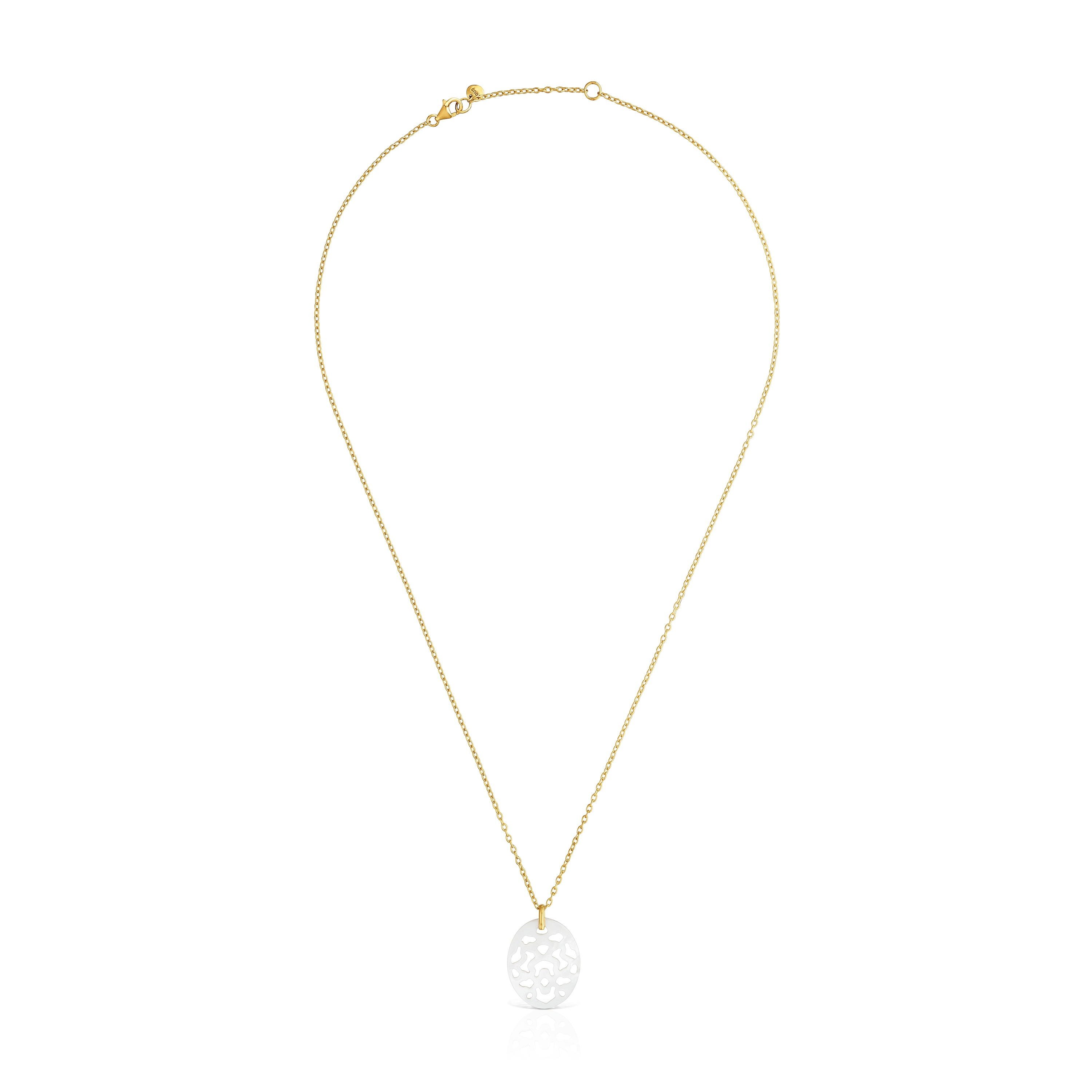Collar de oro 9 kt y nácar Kaos Nacar
