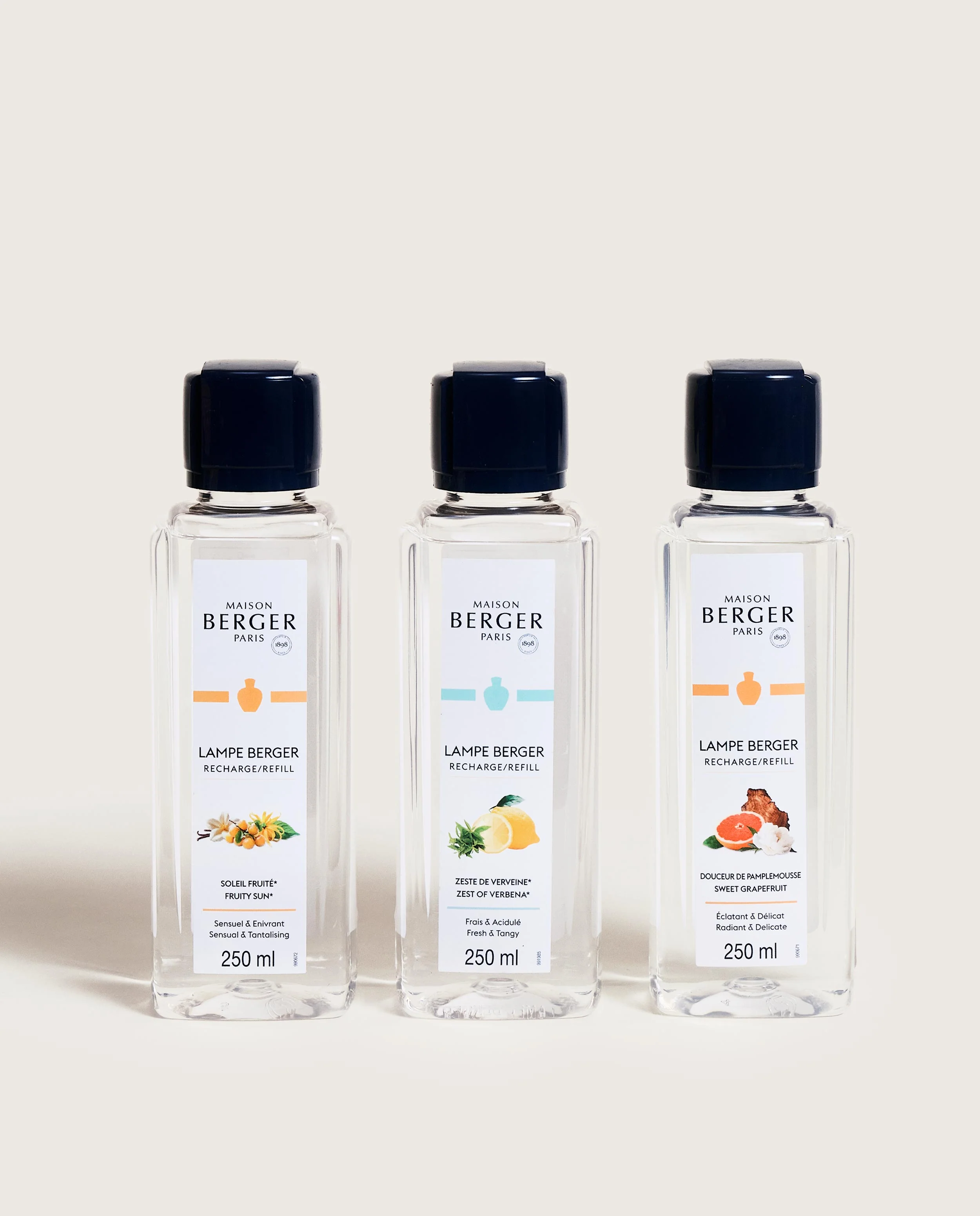 Coffret 3 recharges lampe Berger Estivale 250ml
