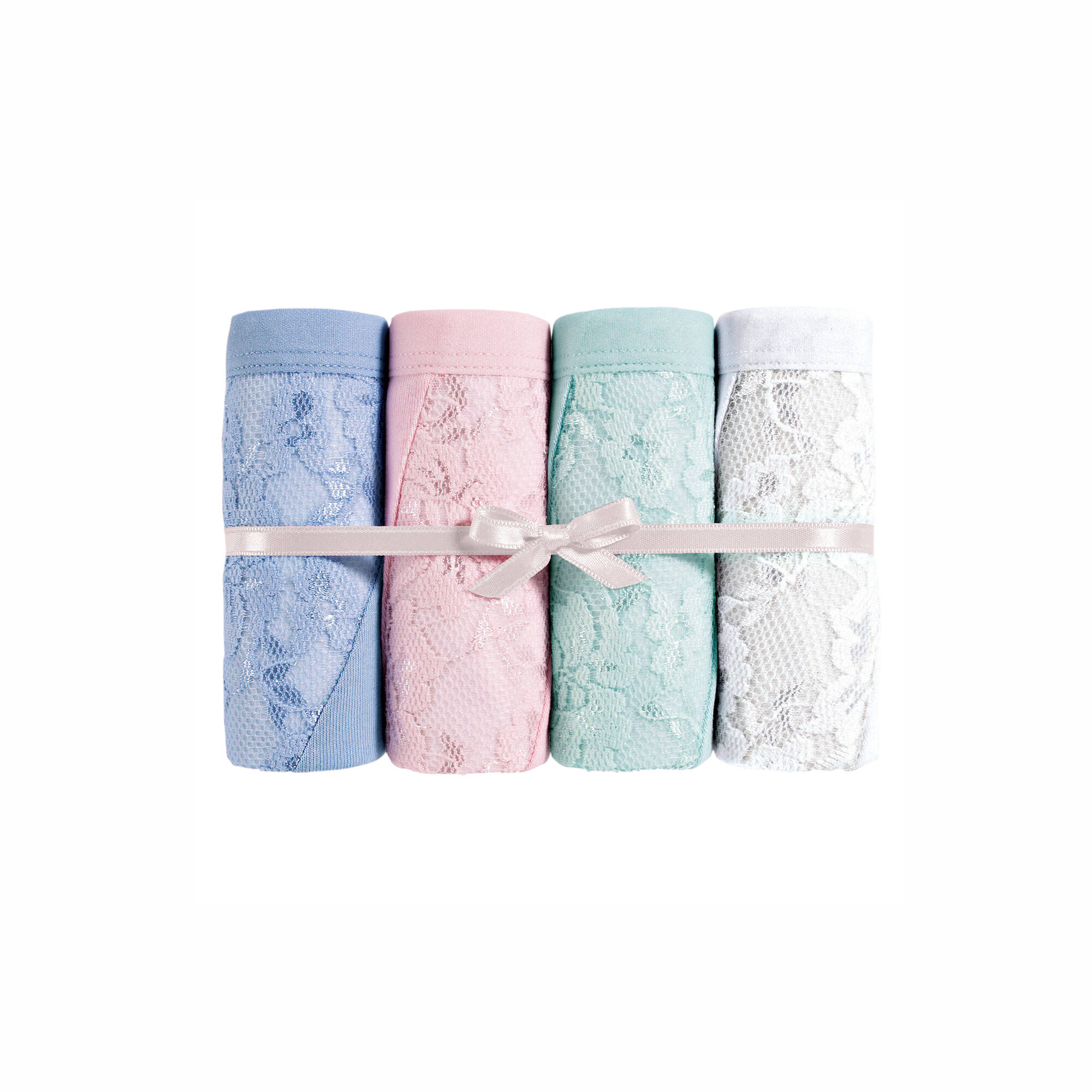 Culotte dentelle découpes amincissantes - lot de 4