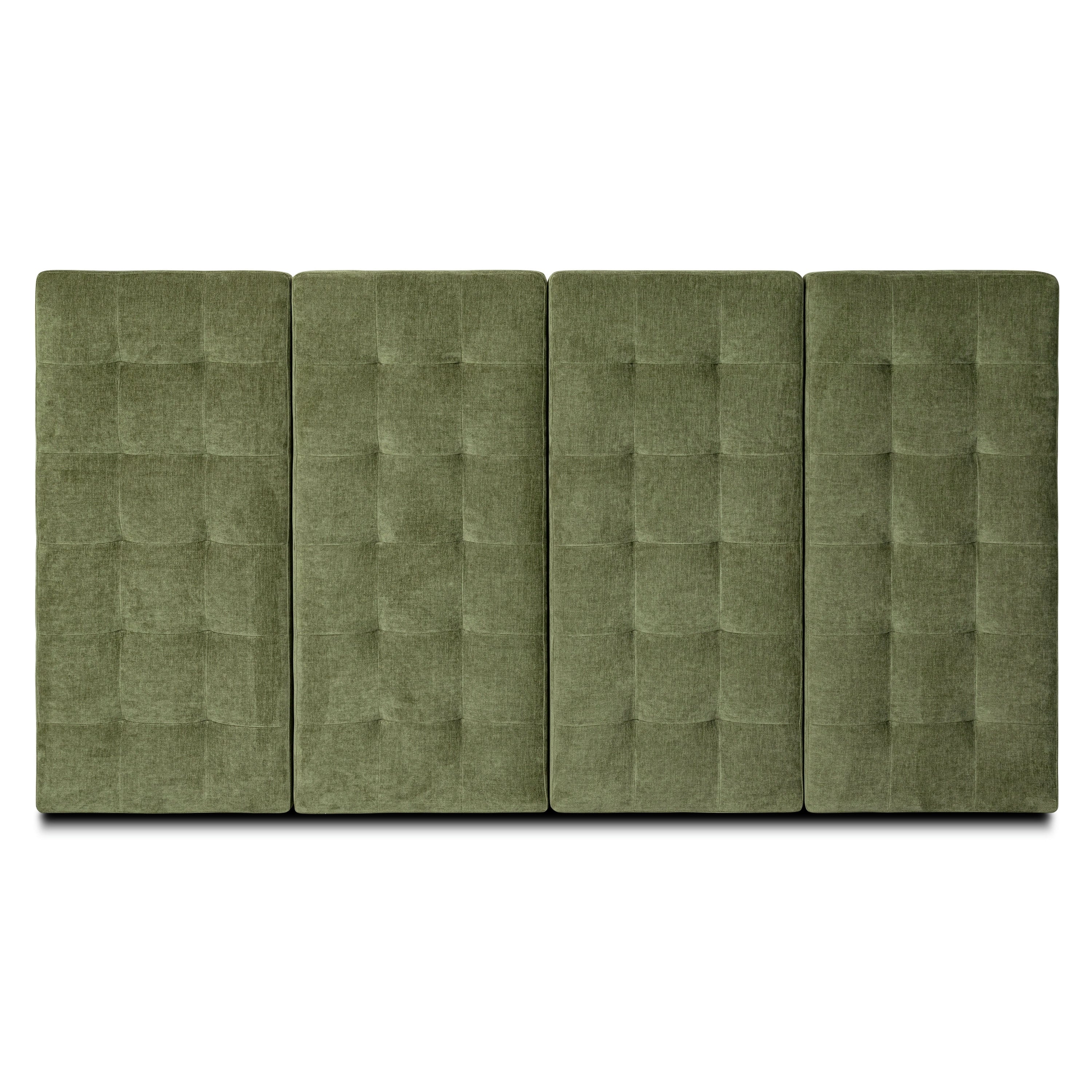 Poly & Bark Napa Fabric Headboard in Distressed Green Velvet