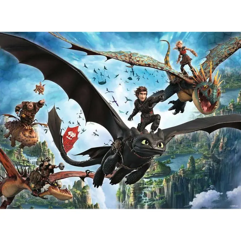 Puzzle Drachen und Helden
