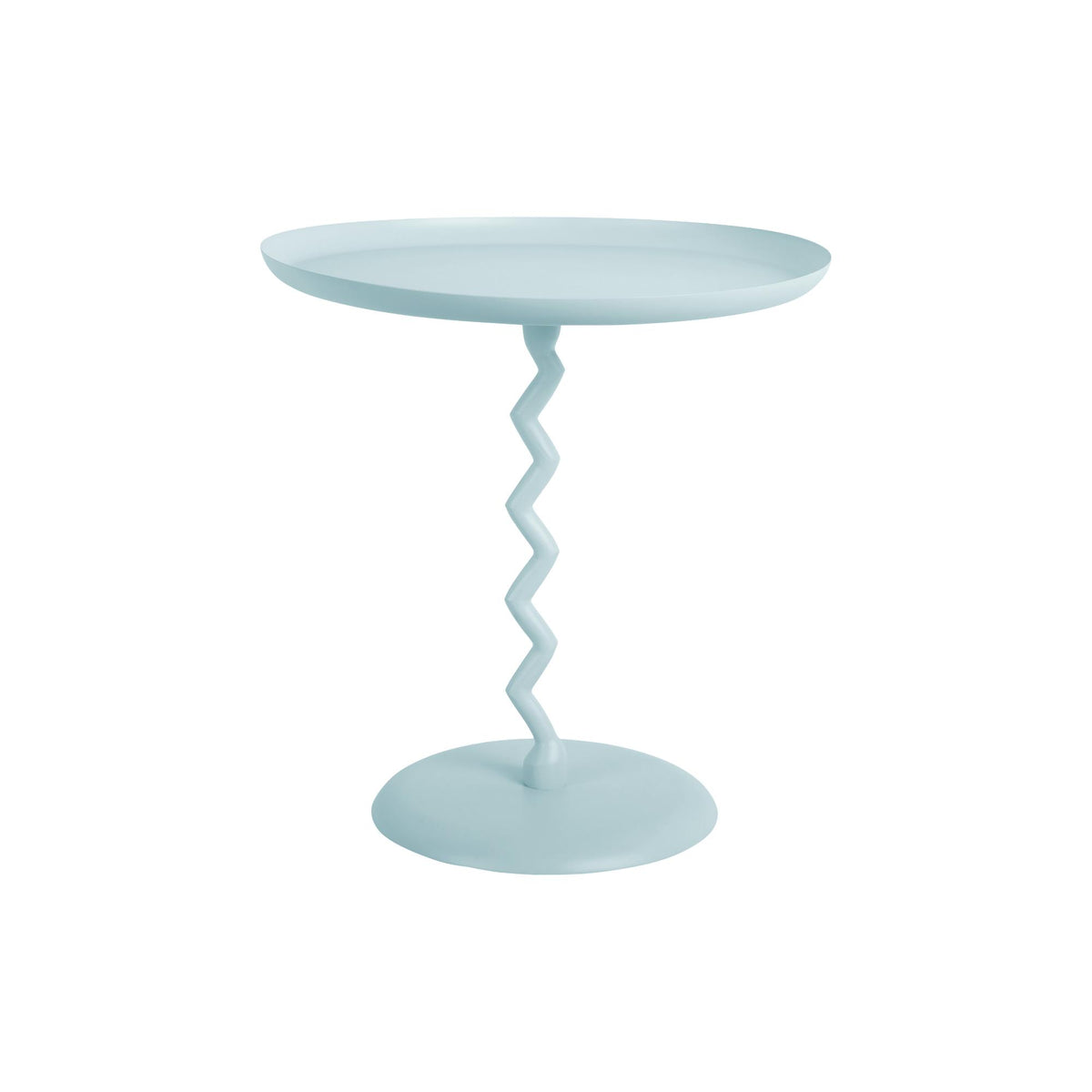 Leitmotiv bijzettafel Zig Zag - blauw - Ø40cm