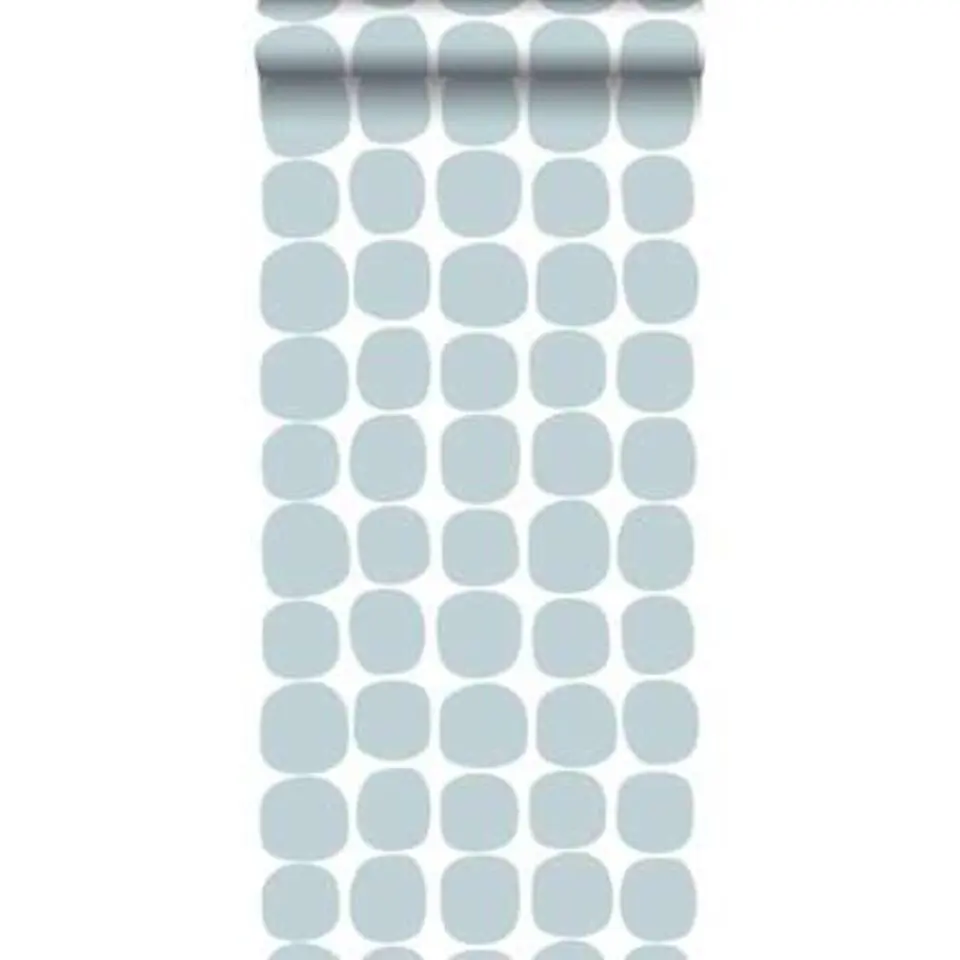 ESTAhome behang - grafisch motief - lichtblauw en wit - 0.53 x 10.05 m