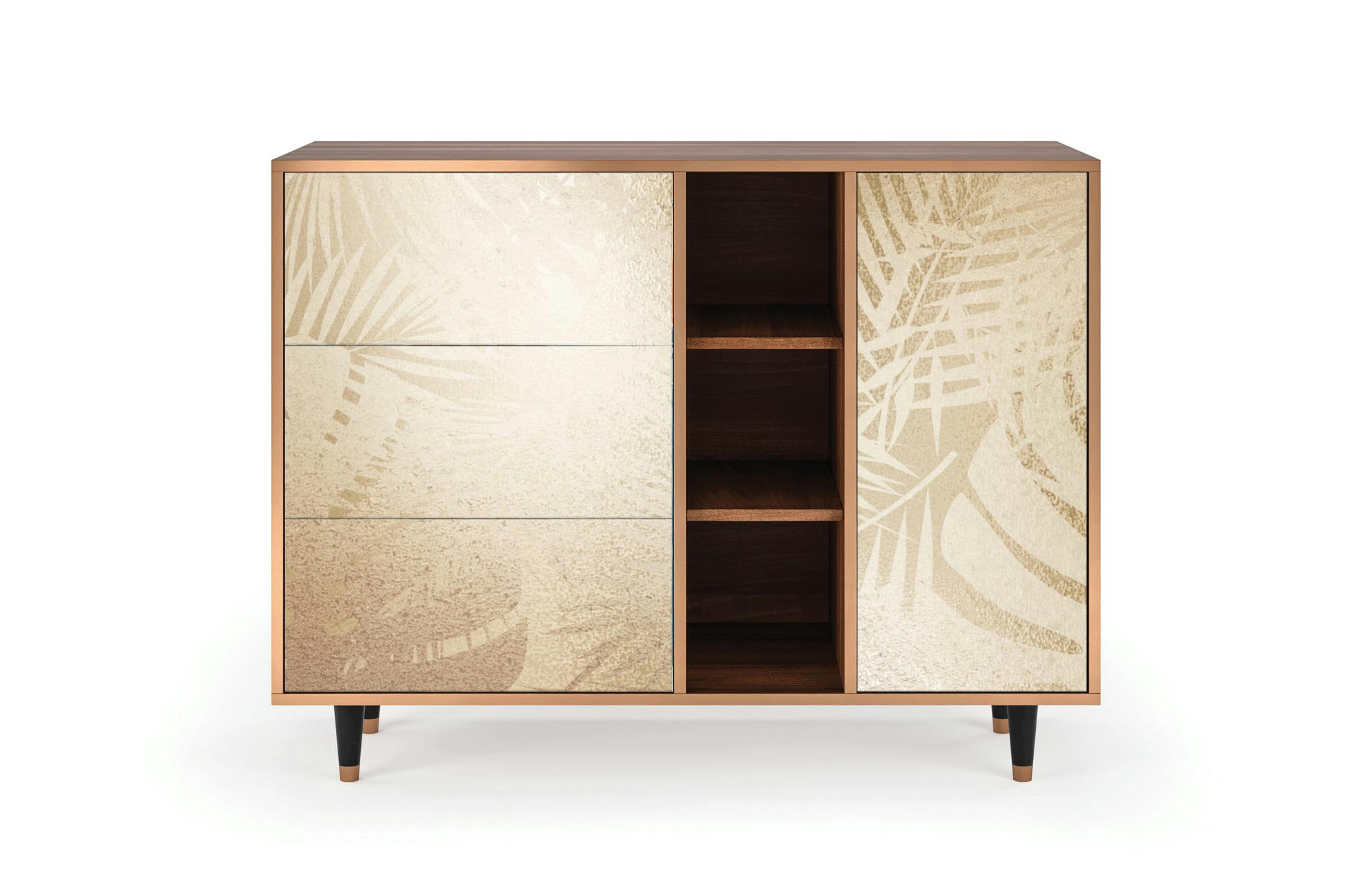 PLANT OF THE DESSERT - Buffet  sable 3 tiroirs et 1 porte L 125 cm