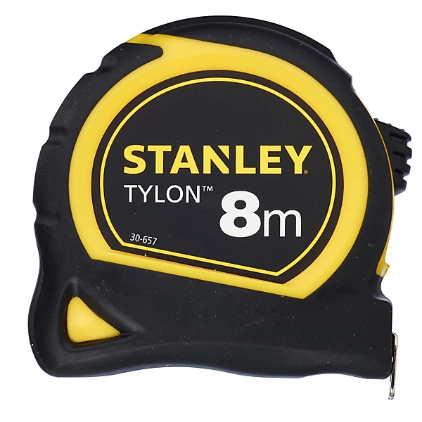 Mètre ruban mesure courte - mesure L.8m x l.25mm - non magnétique - marquage simple face - Stanley 0-30-657