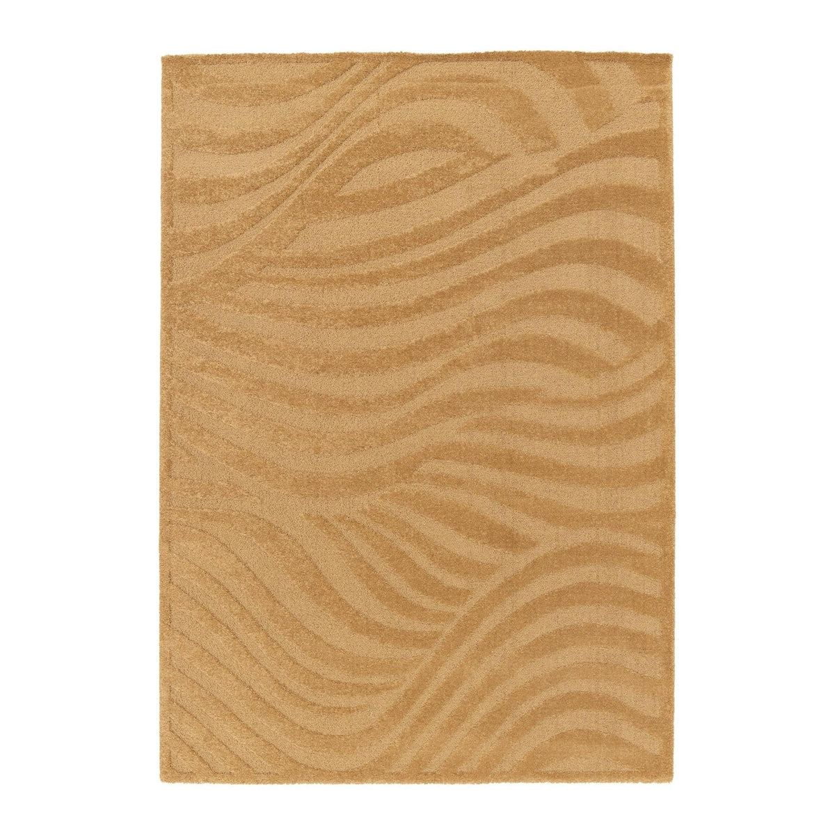 AFK Living vloerkleed Wave - reliëfeffect - kastanje - 160 x 230 cm