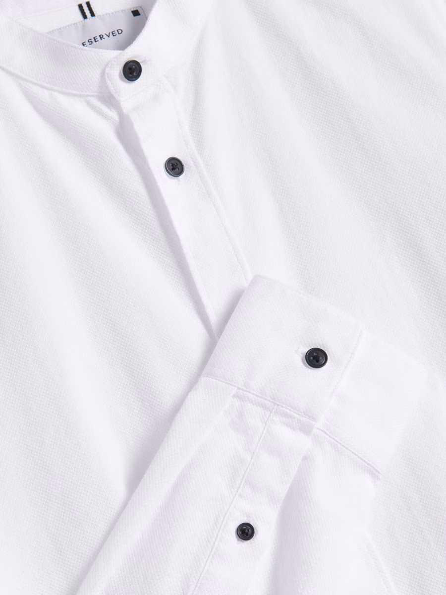Super Slim Fit Shirt With Stand Up Collar