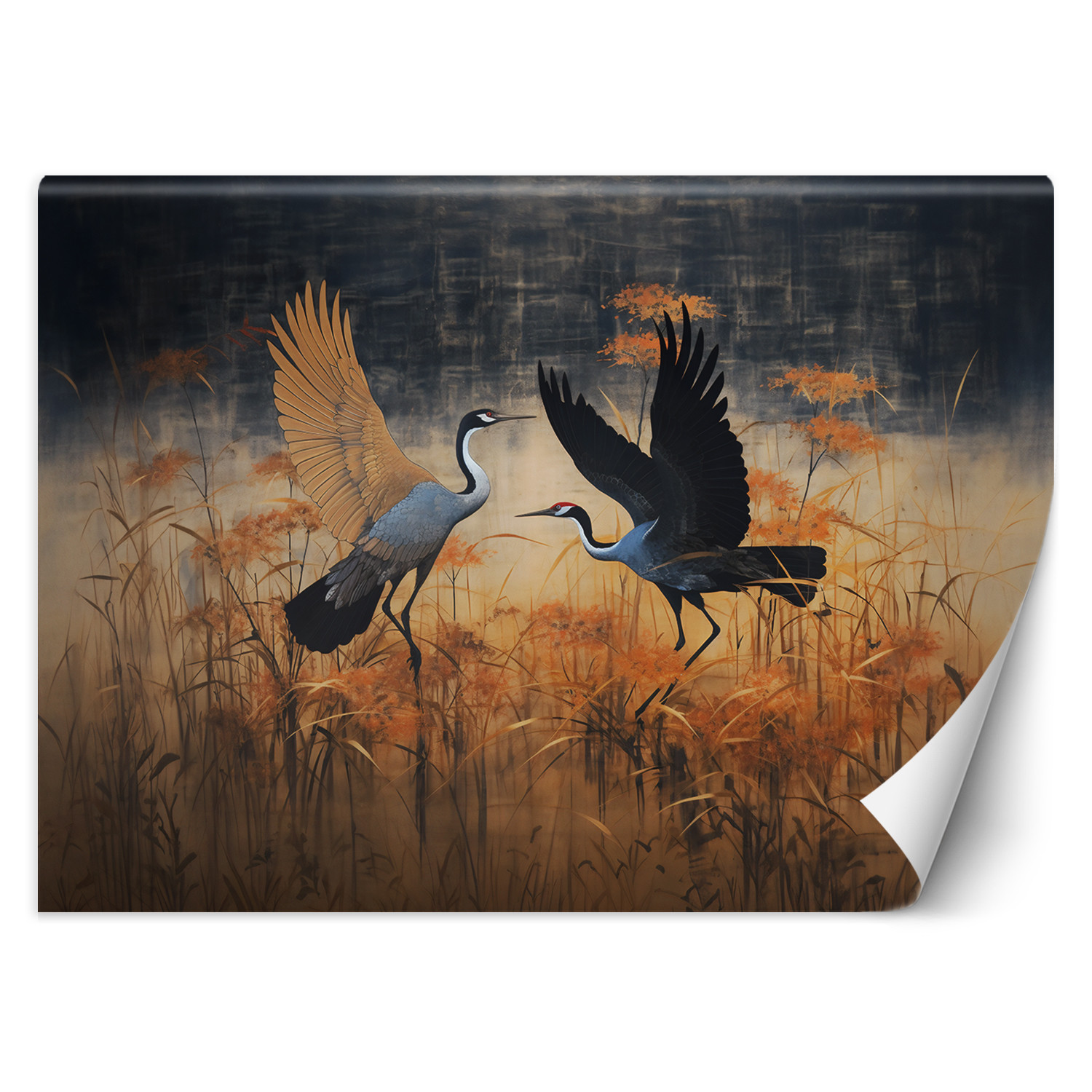 Feeby Fototapeta, Żuraw Ptaki Abstrakcja 150x105
