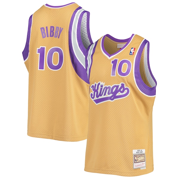 Mike Bibby Sacramento Kings 2005/06 Hardwood Classics Swingman Jersey - Gold