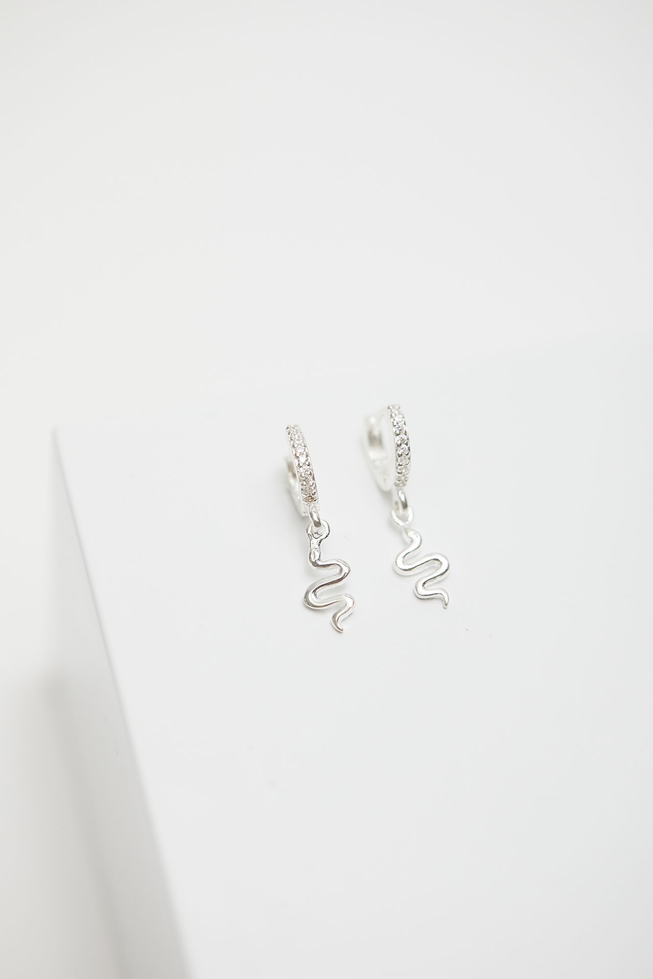 Simply Silver Sterling Silver 925 Serpent Charm Earrings