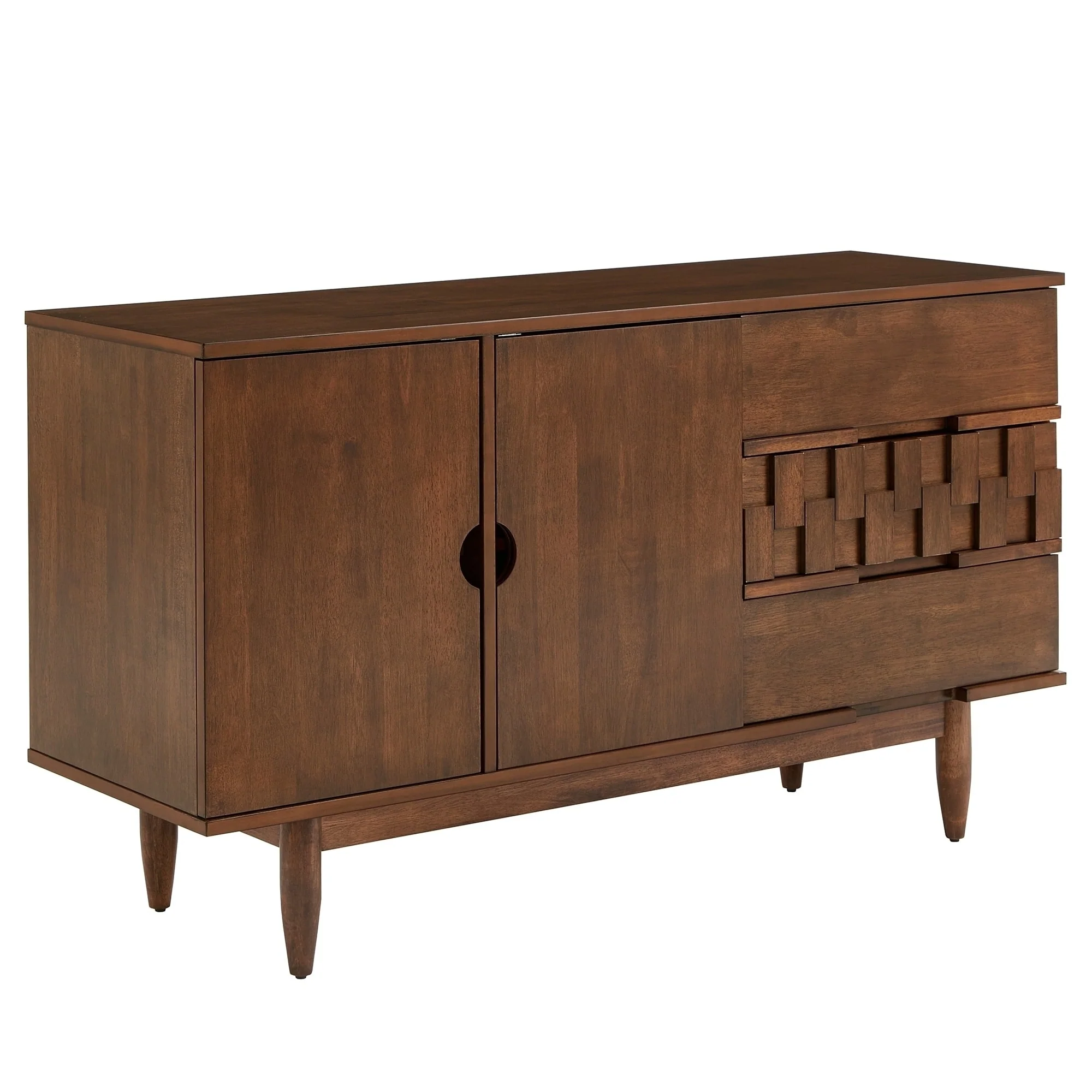 Kieran Mid-Century Wood 2-Door and 3-Drawer Server by iNSPIRE Q Modern
