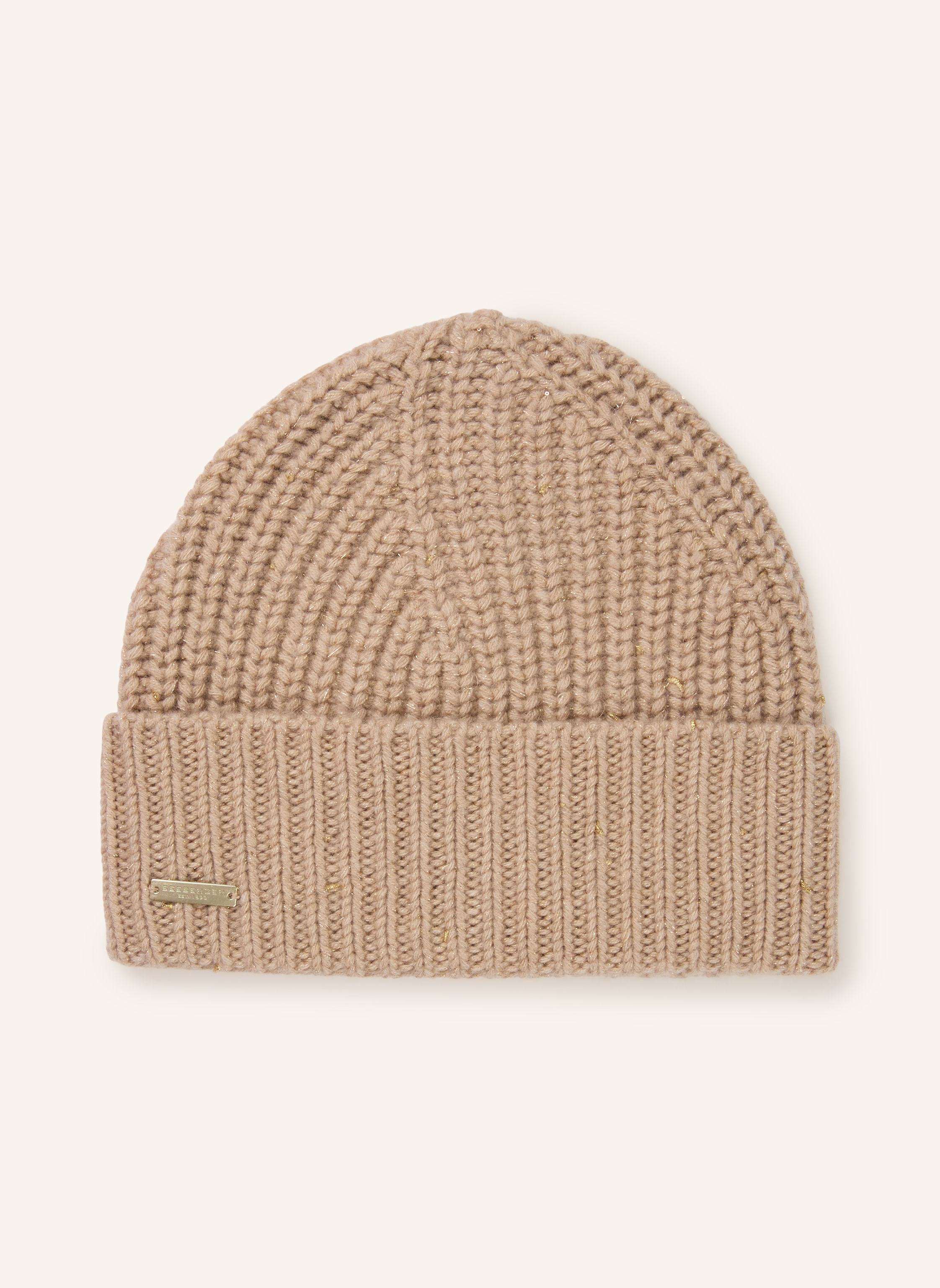 SEEBERGER Mütze mit Cashmere und Glitzergarn