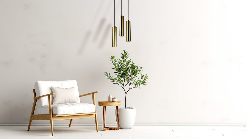 Lampa wisząca Napoli 3-punktowa 25 cm metalowa złota