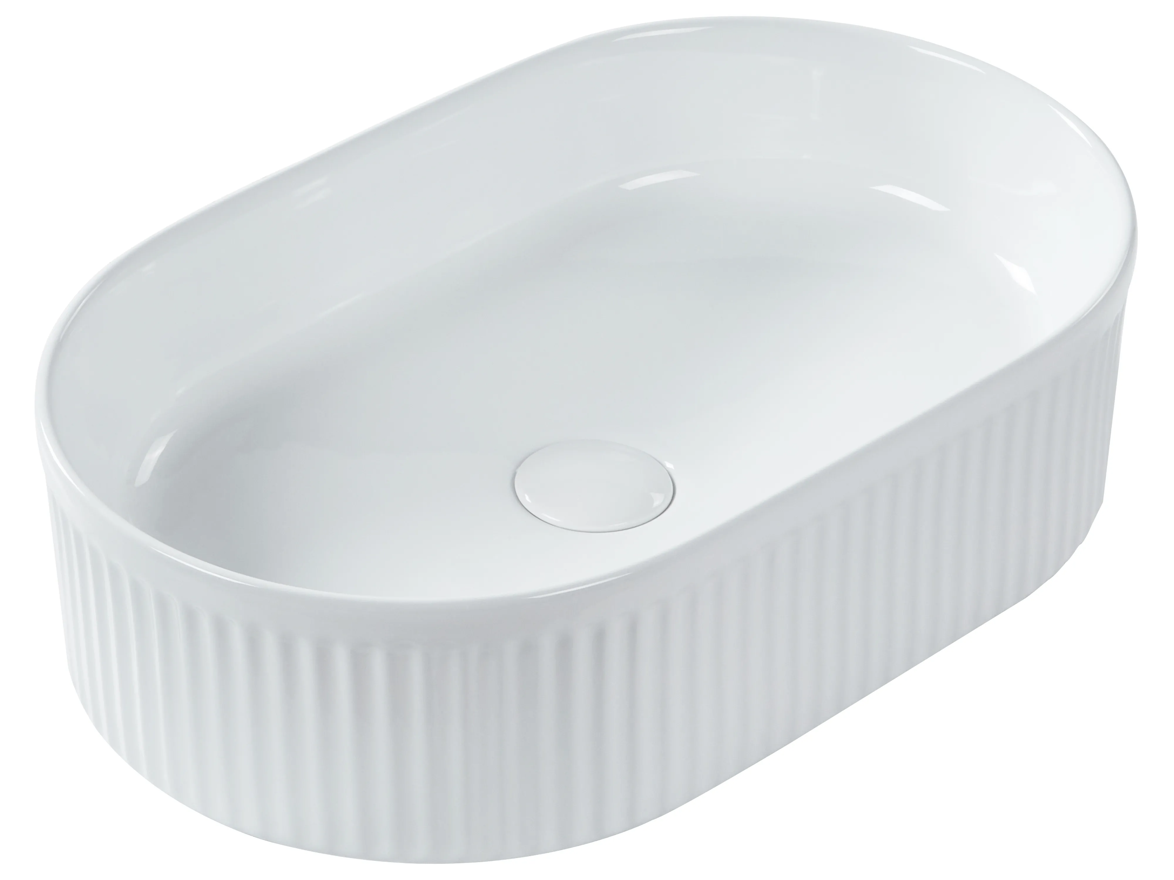 Countertop Basin GELDO 490 x 310 mm Ceramic White