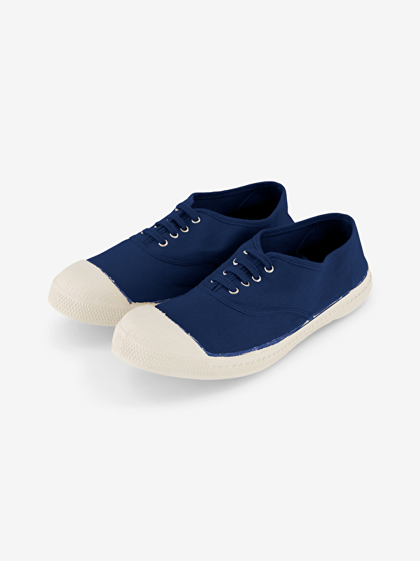 Tennis lacets homme indigo