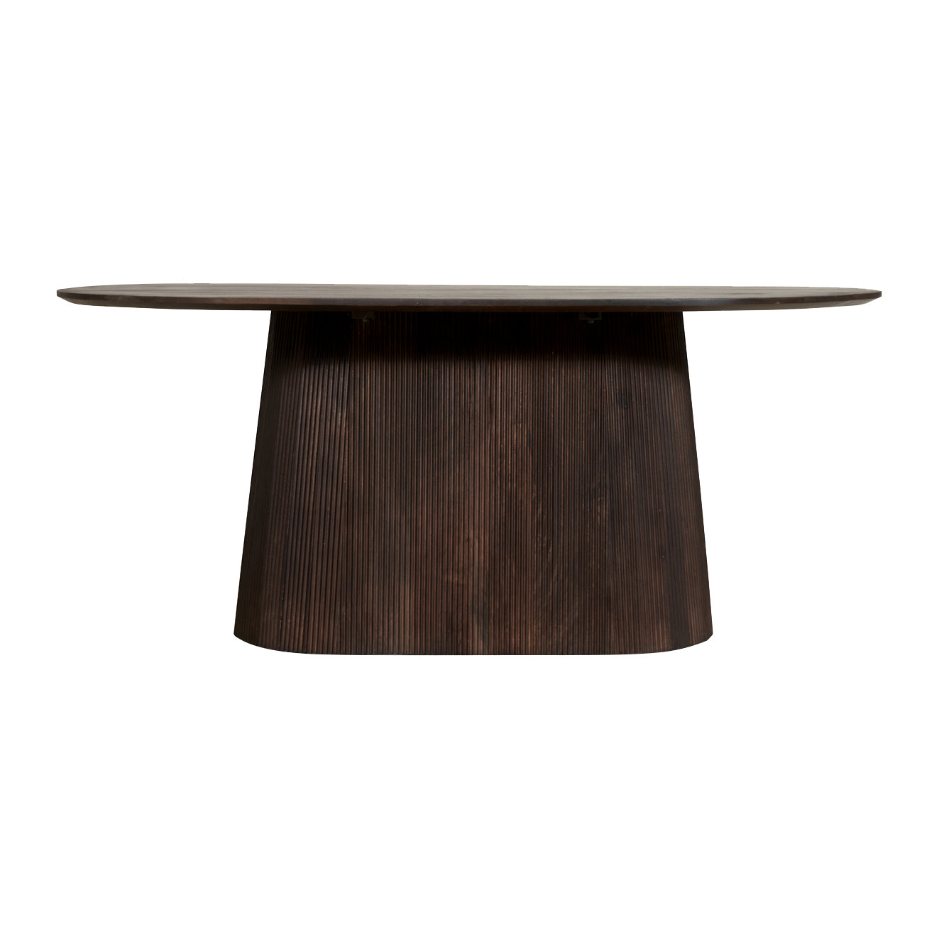 by fonQ Grand Eettafel Donkerbruin Mangohout - 230 x 110 cm