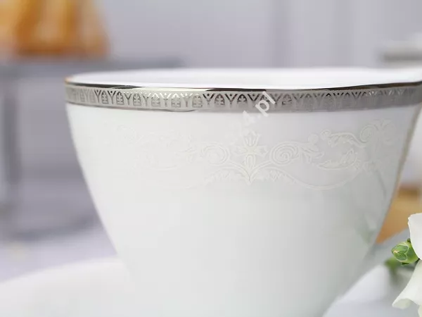 Zestaw do herbaty na 6 osób (18 el.) Bogucice - Antonio Platin Plus 1170
