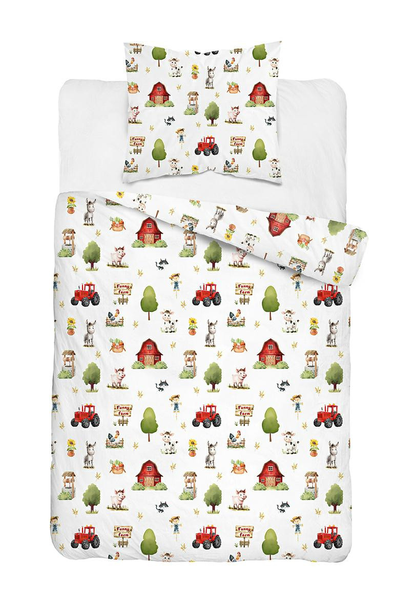 Pościel dziecięca 160x200 – 5728A – biała farma – KidsDreams