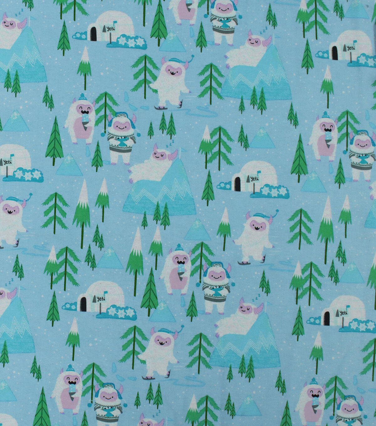 Yeti Fun Super Snuggle Flannel Fabric