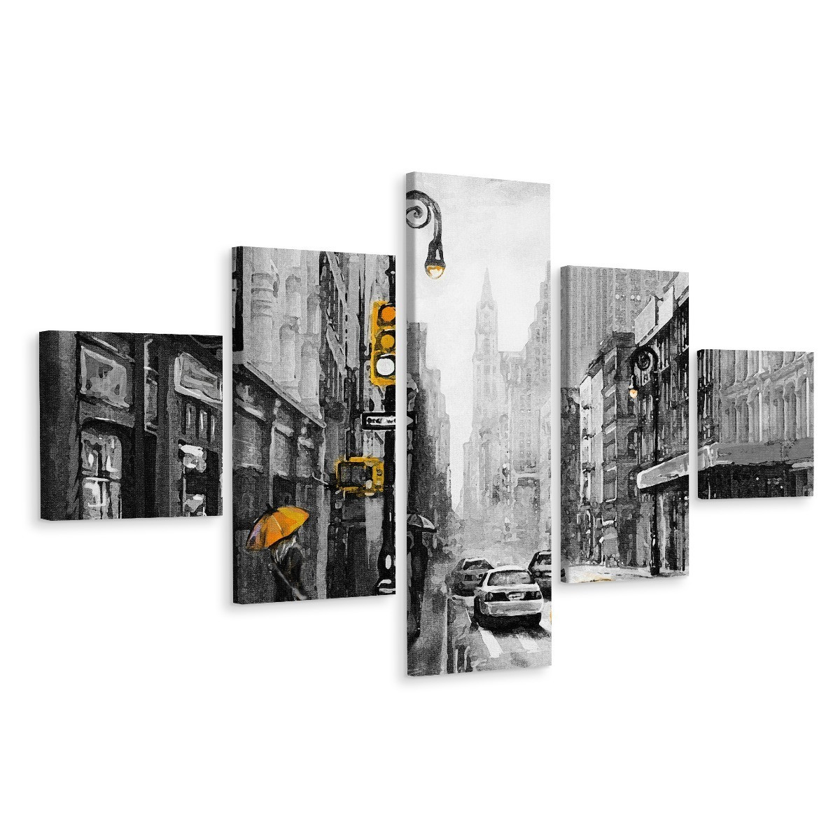 Obraz 5-Częściowy Architektura NEW YORK Miasto 3D 150x90cm