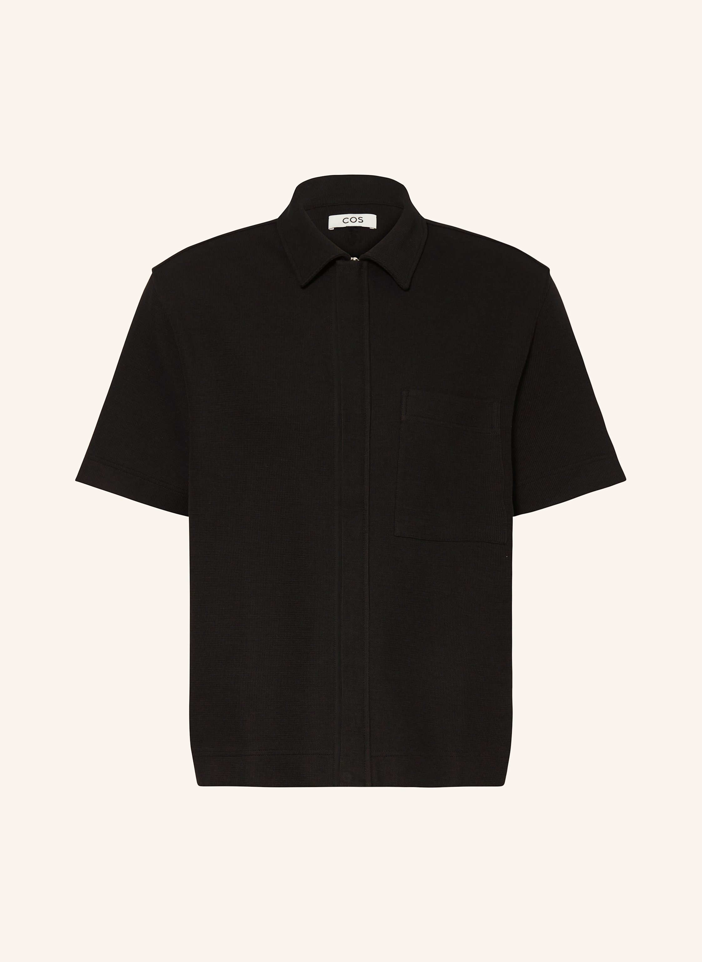 COS Kurzarm-Hemd Comfort Fit aus Jersey
