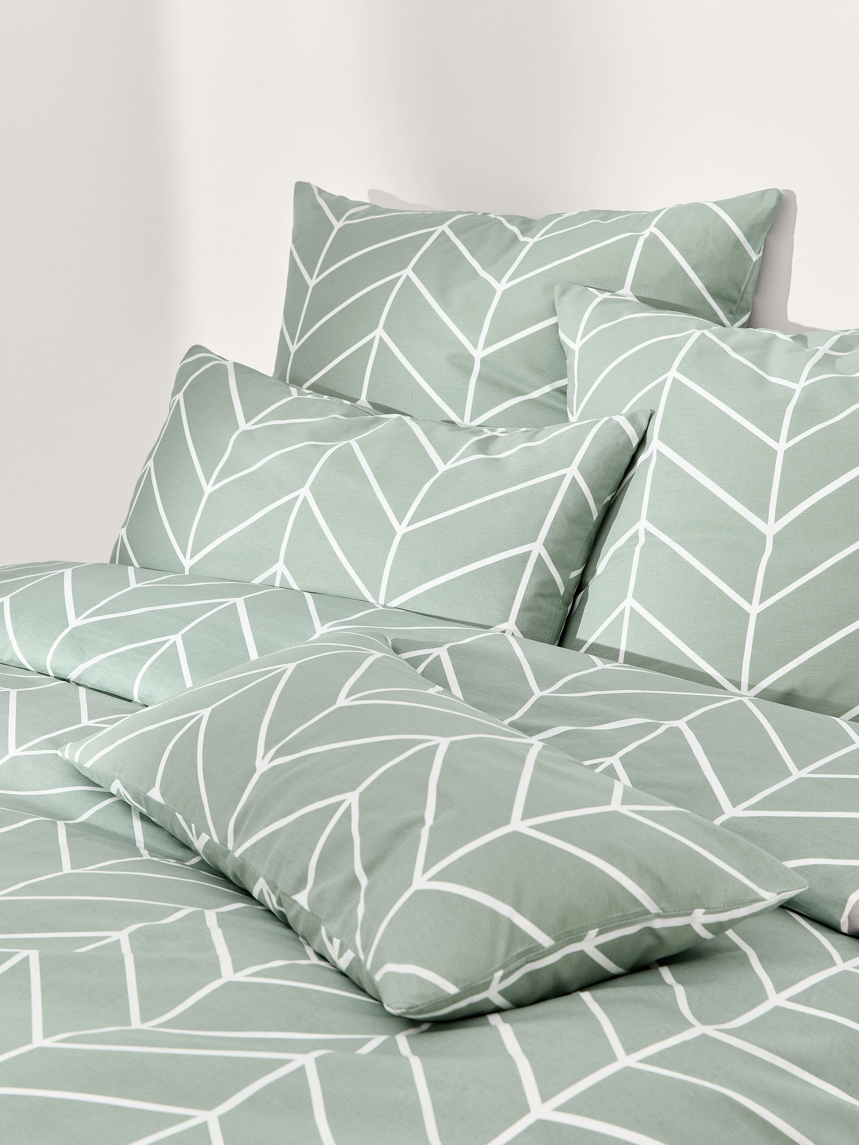 Gemusterter Baumwoll-Bettdeckenbezug Mirja