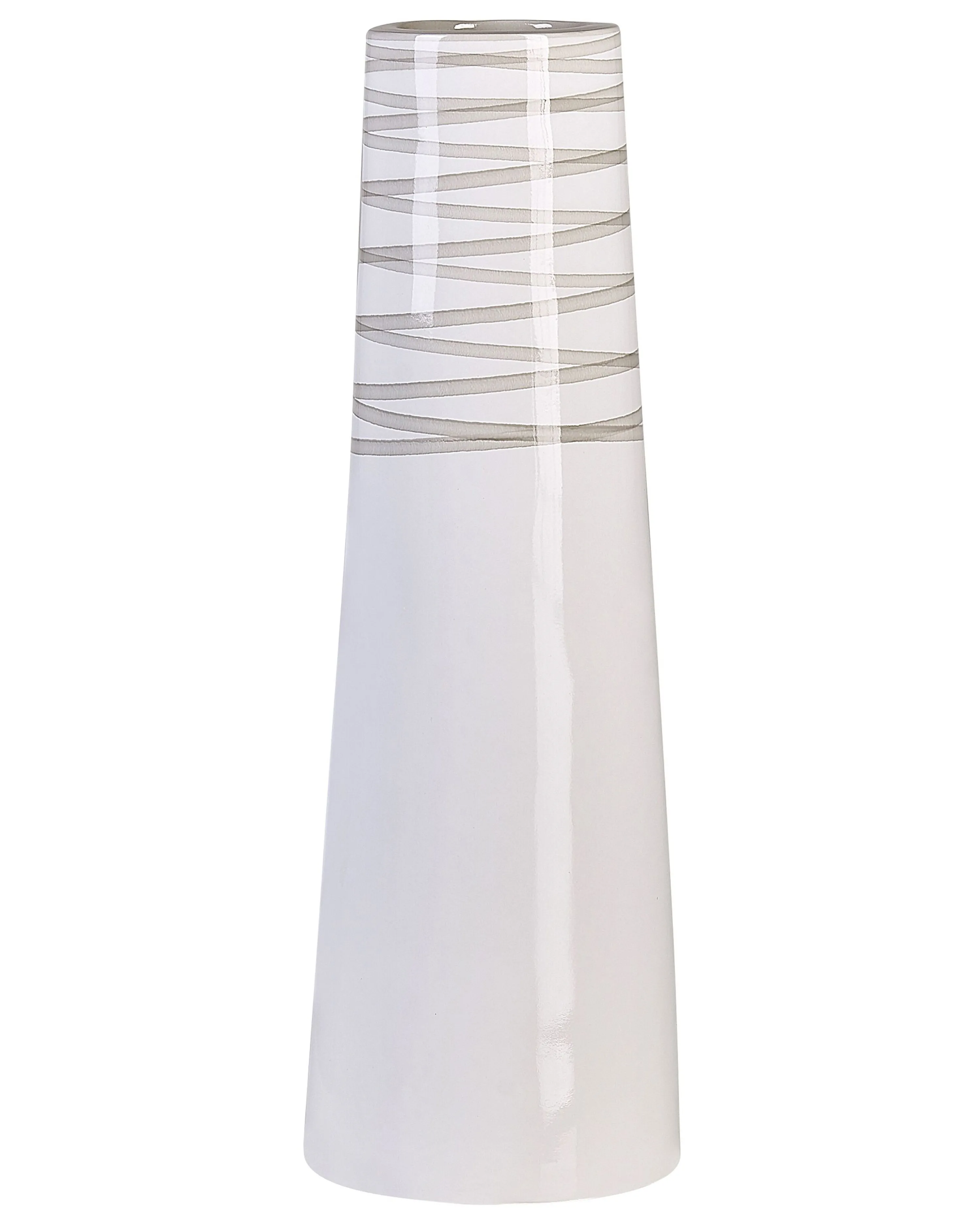 Decorative Vase TARRAGONA Ceramic 57 cm White