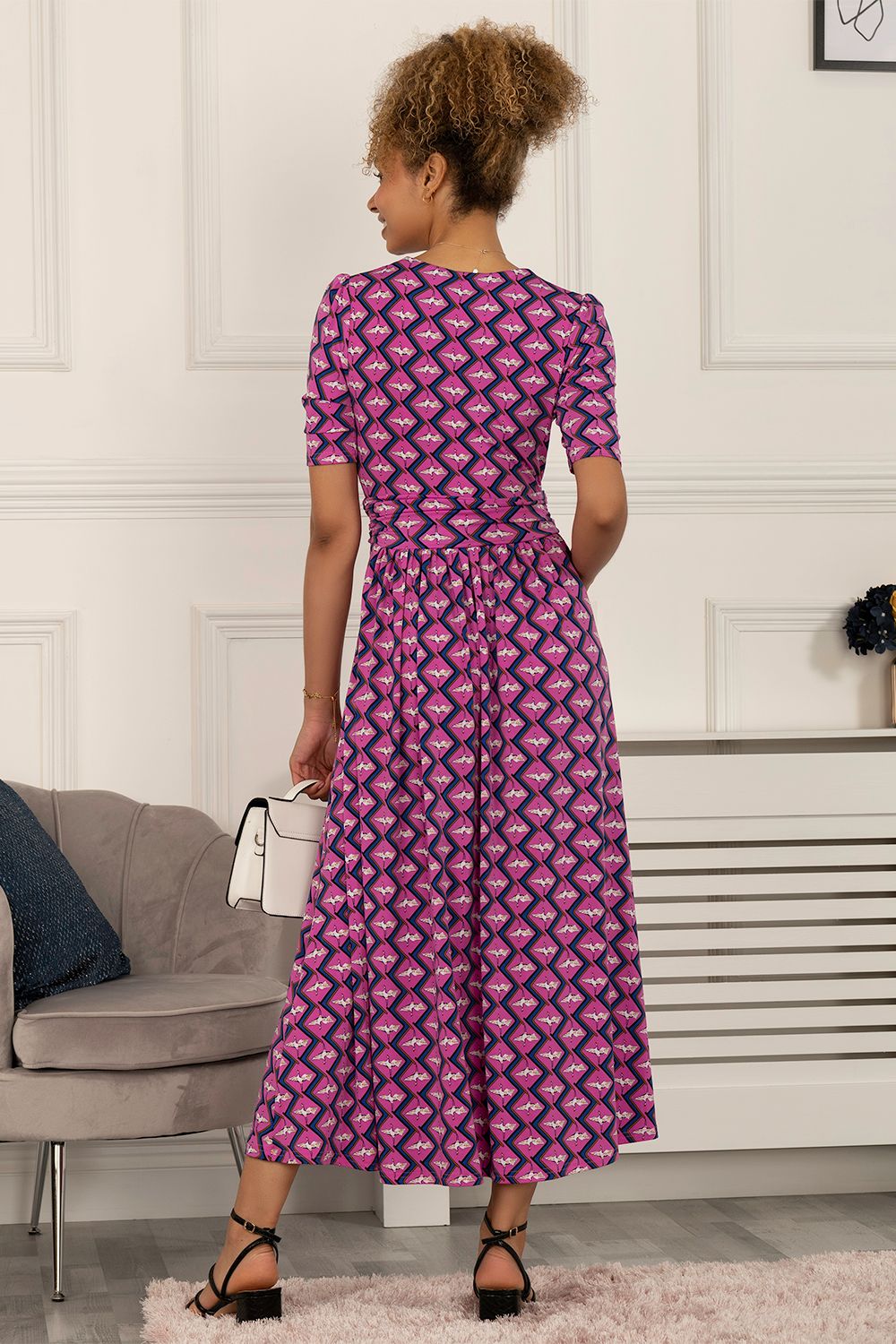 Jolie Moi Katherine Half Sleeve Maxi Dress
