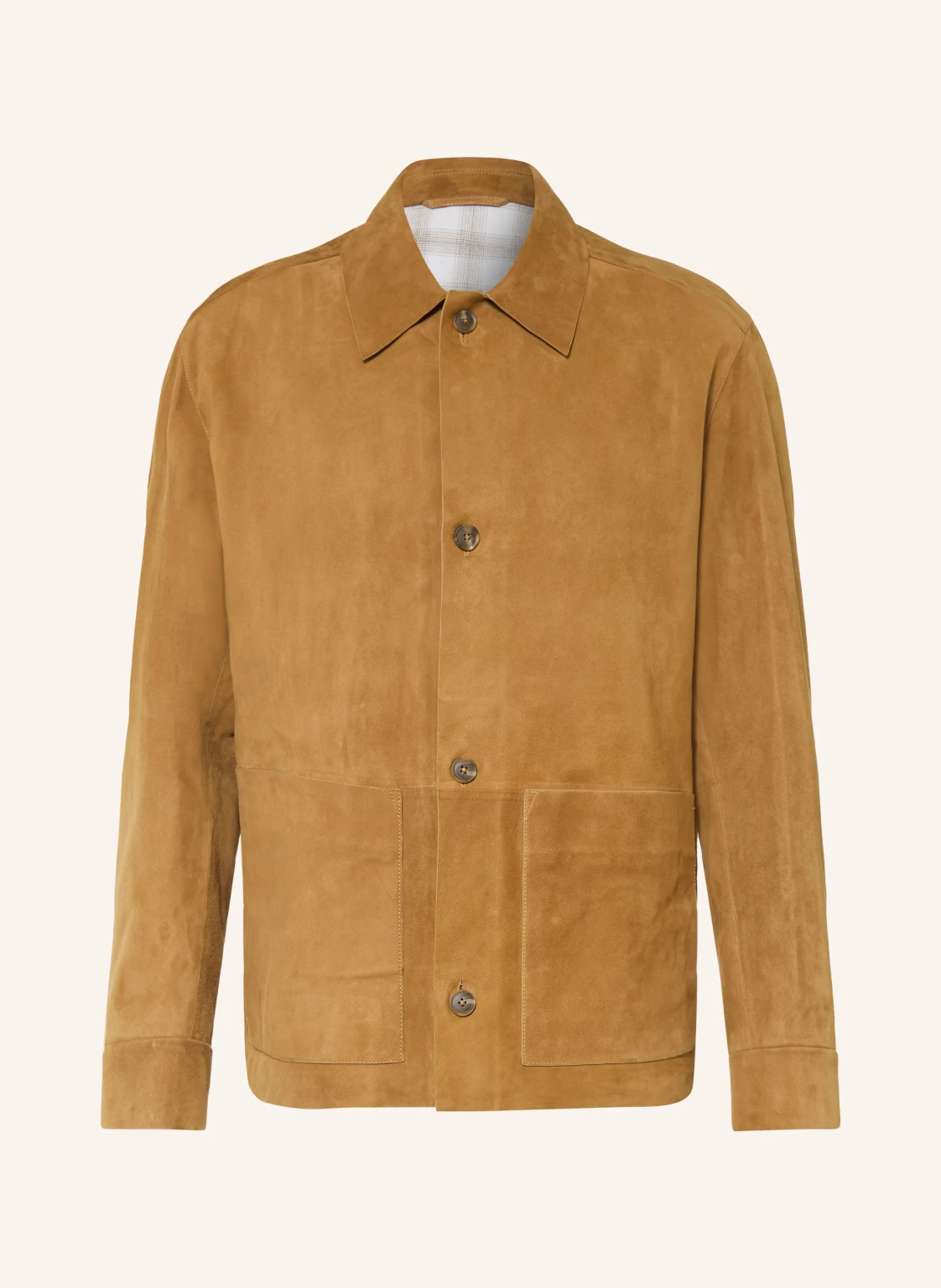 BOSS Leder-Overjacket MANDRIAN