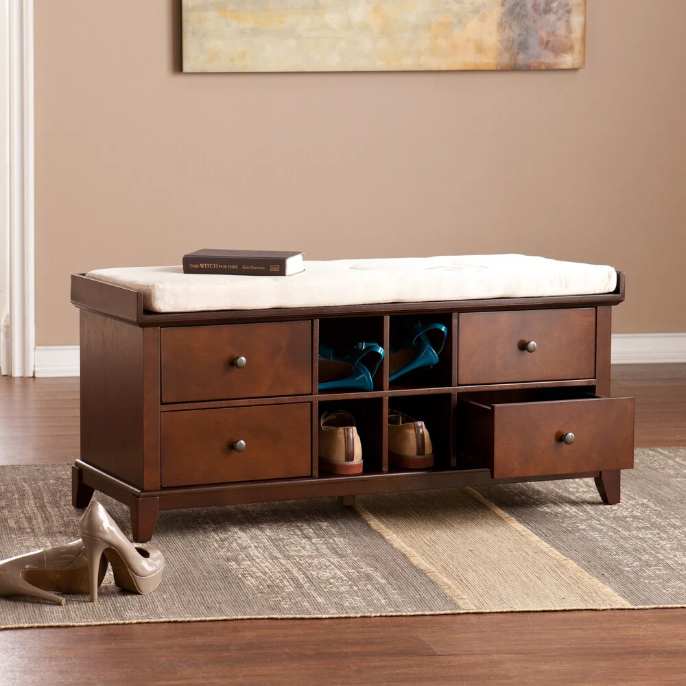 SEI Furniture Hugh Shoe Storage Bench
