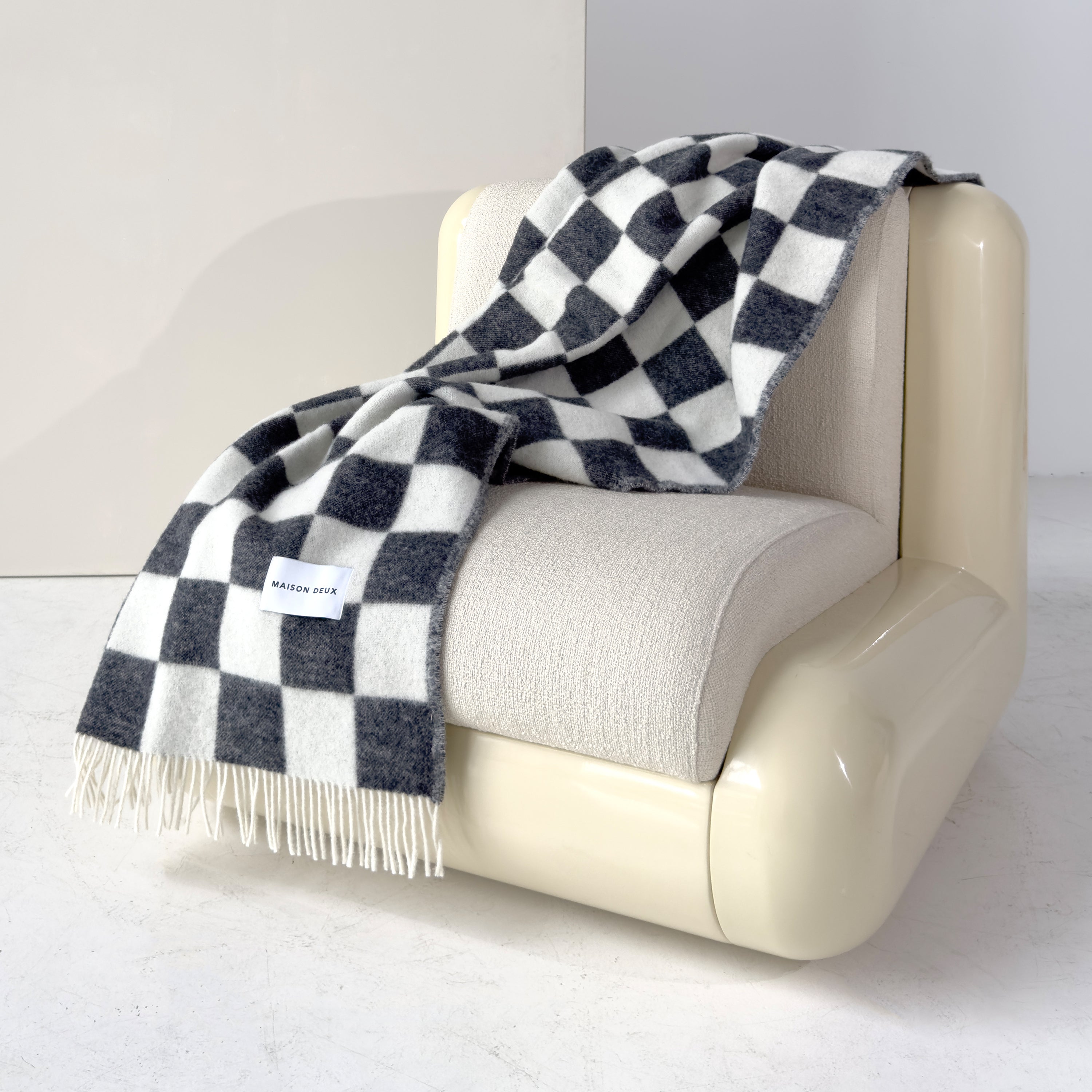 Maison Deux Checkerboard Plaid - Zwart / Wit