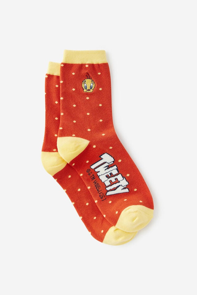 Looney Tunes Mid Crew Socks