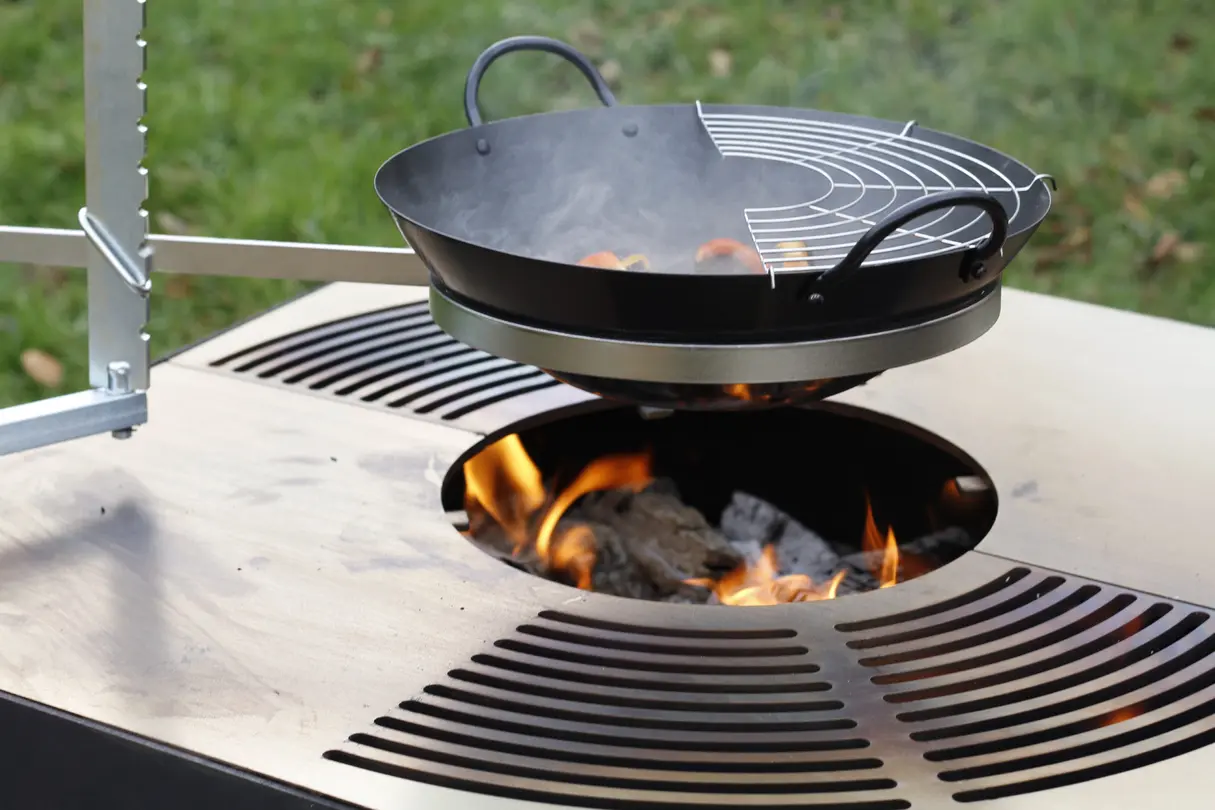 Wok Zu Halterung