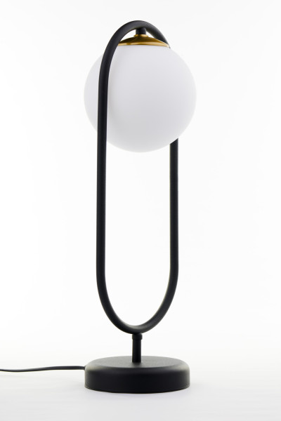 Lampa stołowa IGON czarno-biały-złoty 1xE14x15W IP20 Jupiter