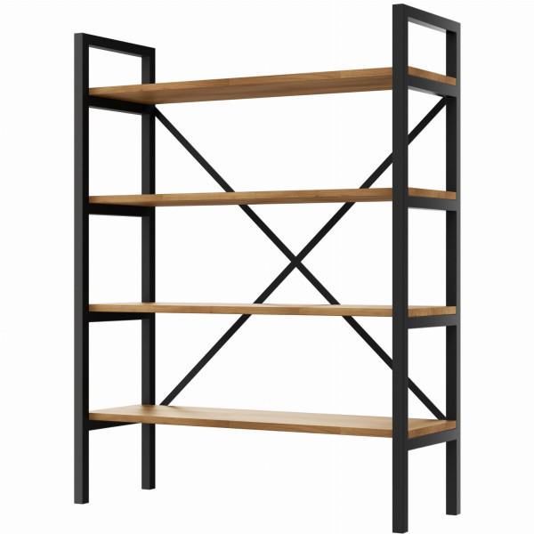Regał Medium Industrial Loft na książki D4 130x60x30 cm