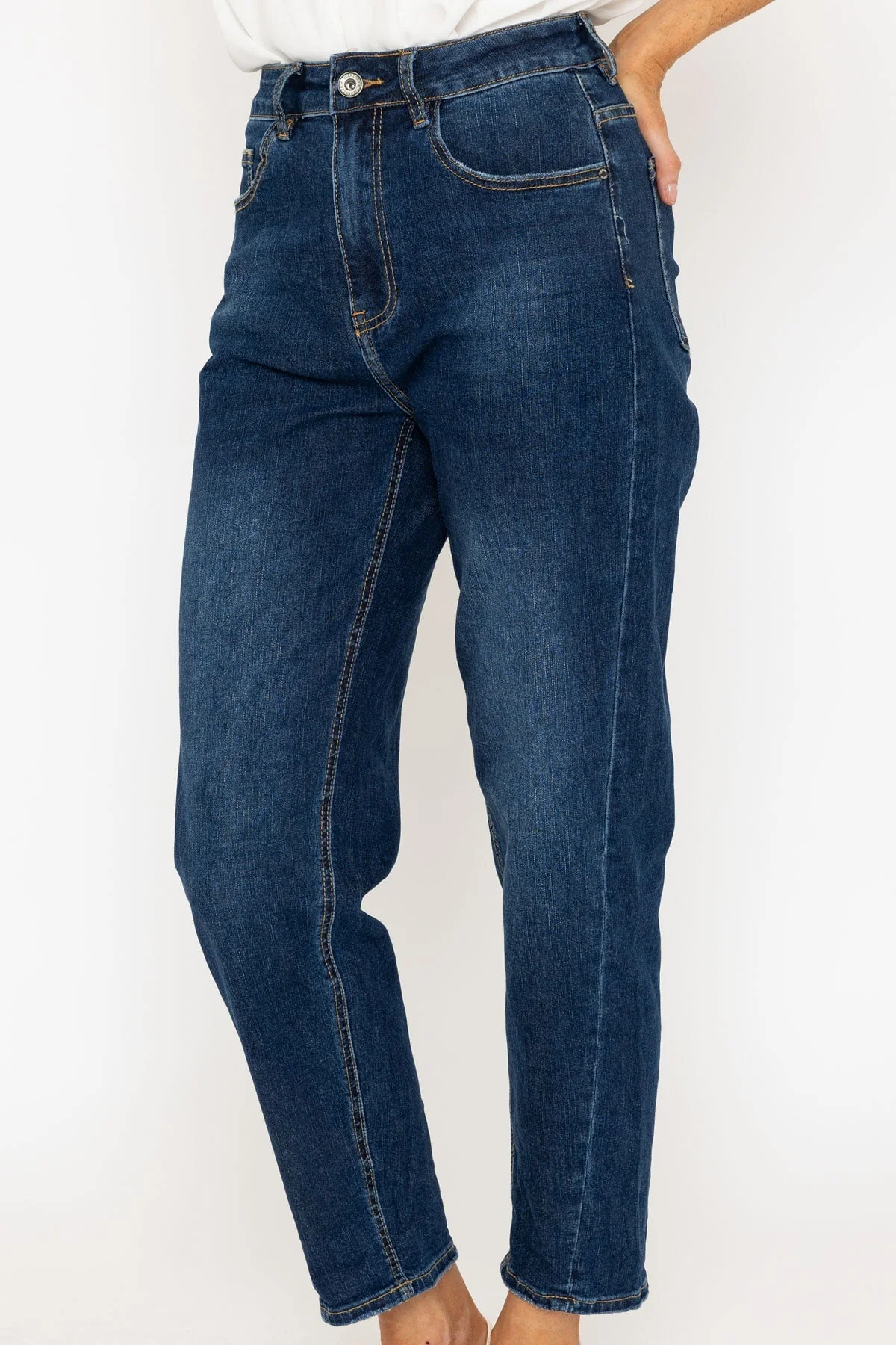 Twist Seam Denim Jeans