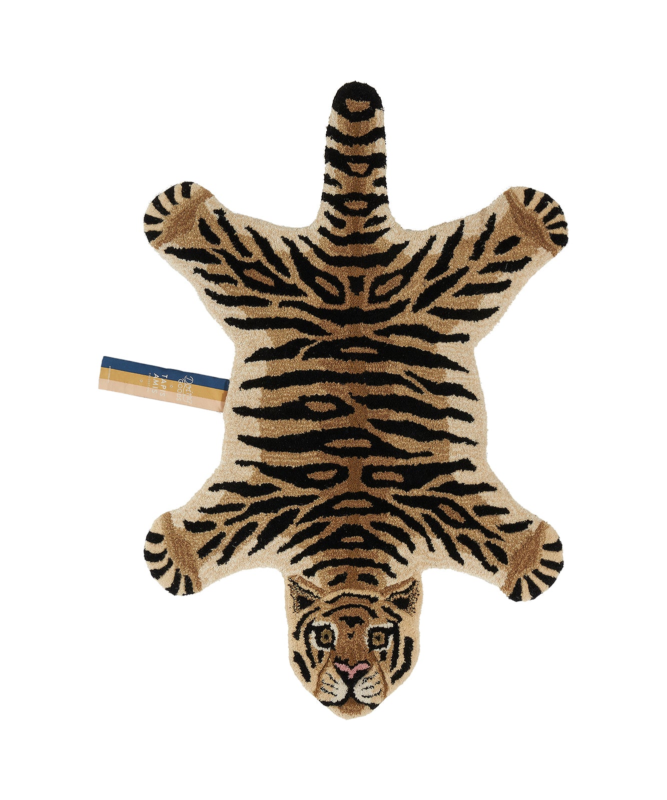 Doing Goods Drowsy Tijger Vloerkleed - Klein 92 x 63 x 2 cm - 100% wol