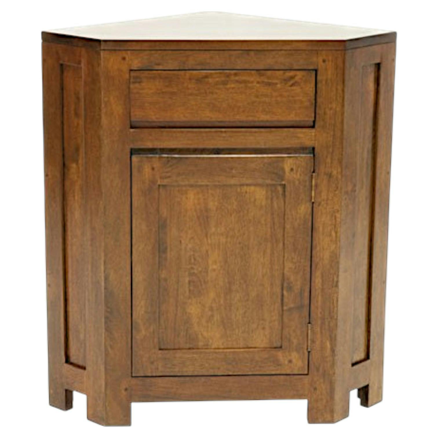 Meuble d'angle hévéa 88cm OLGA
